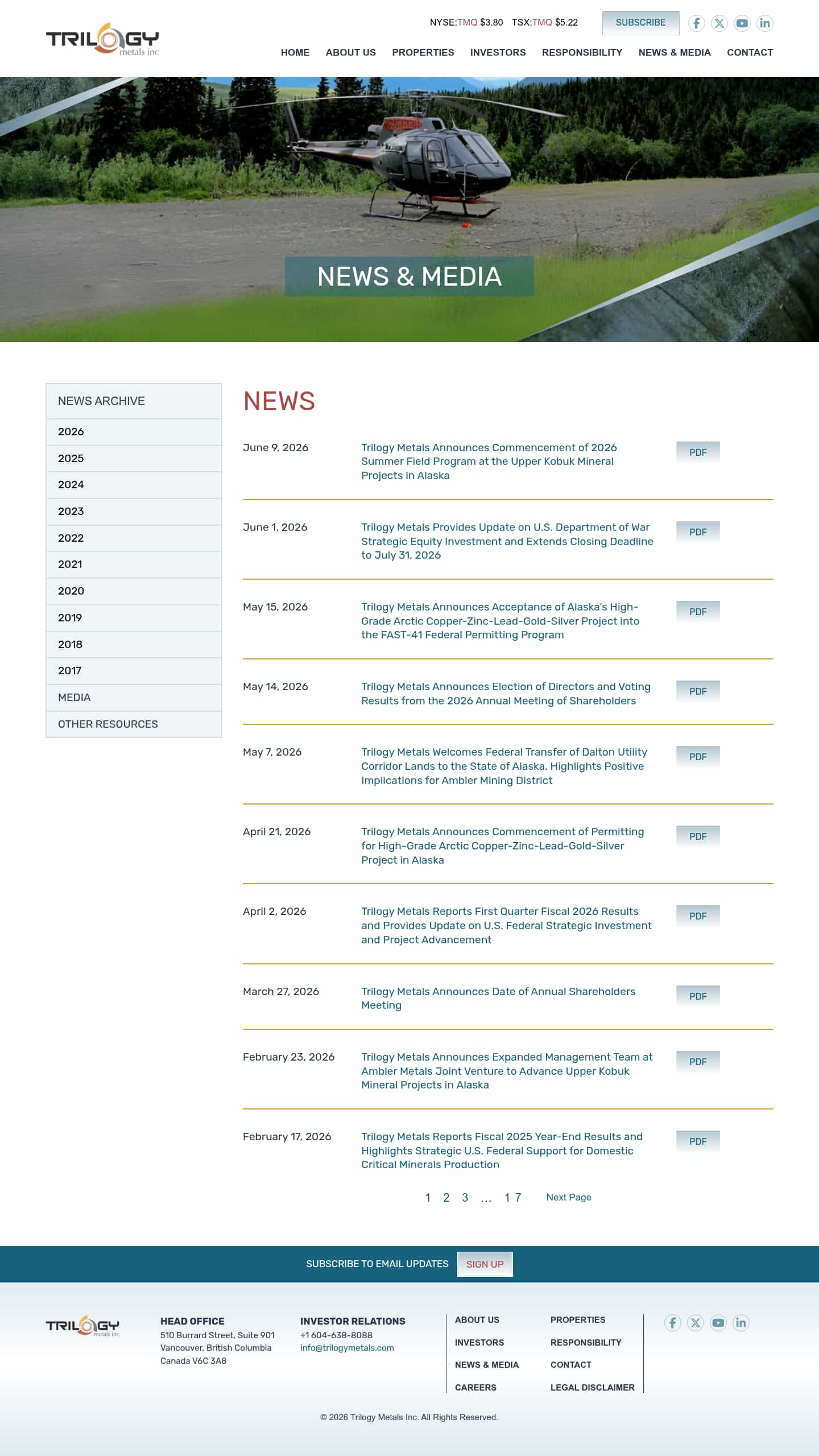 Latest website image capture