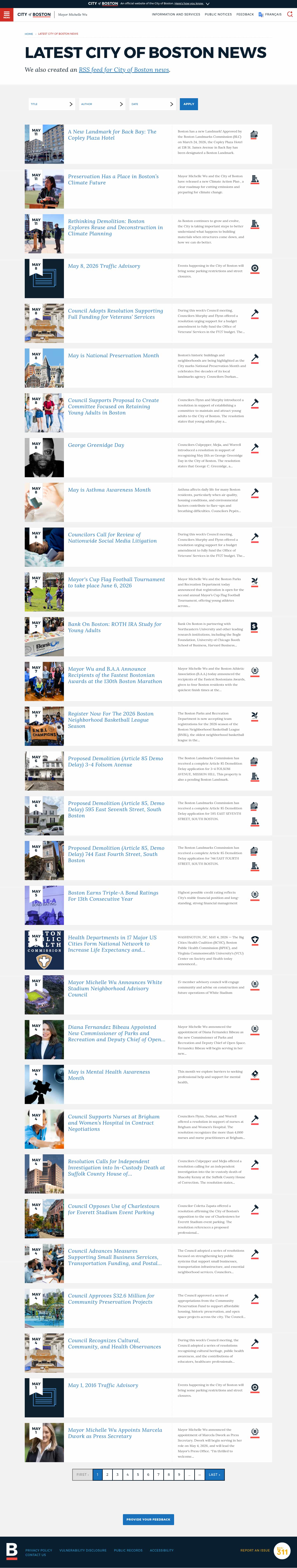Latest website image capture