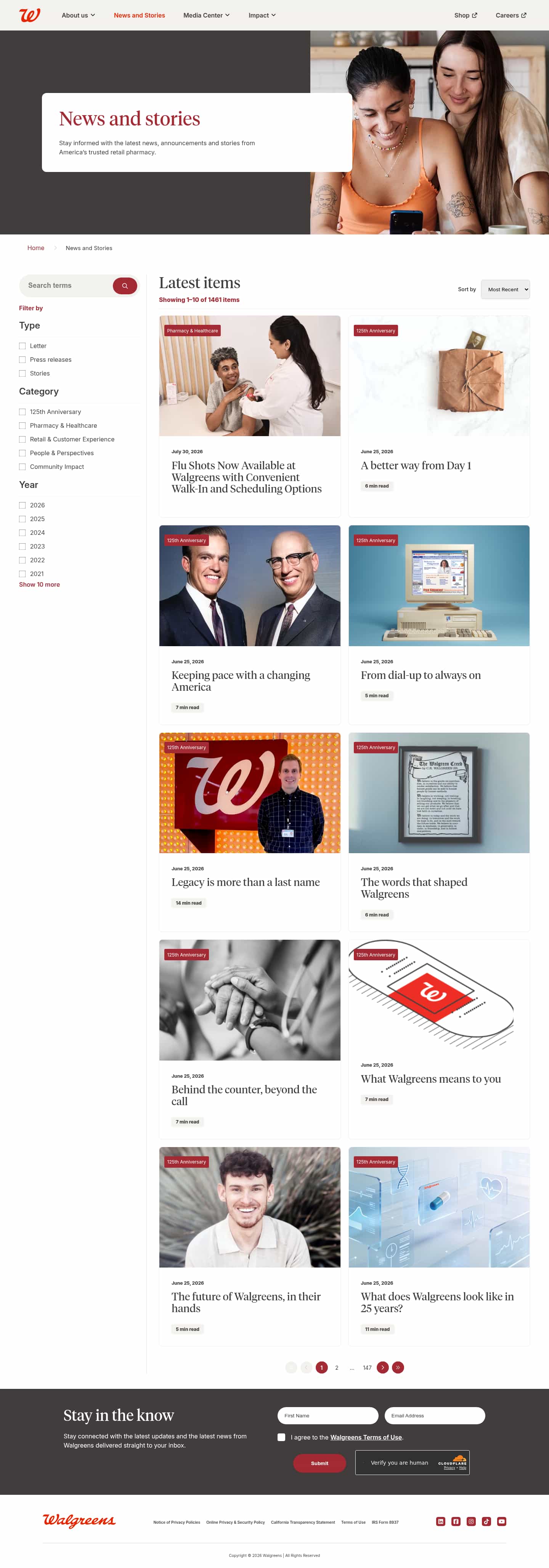 Latest website image capture