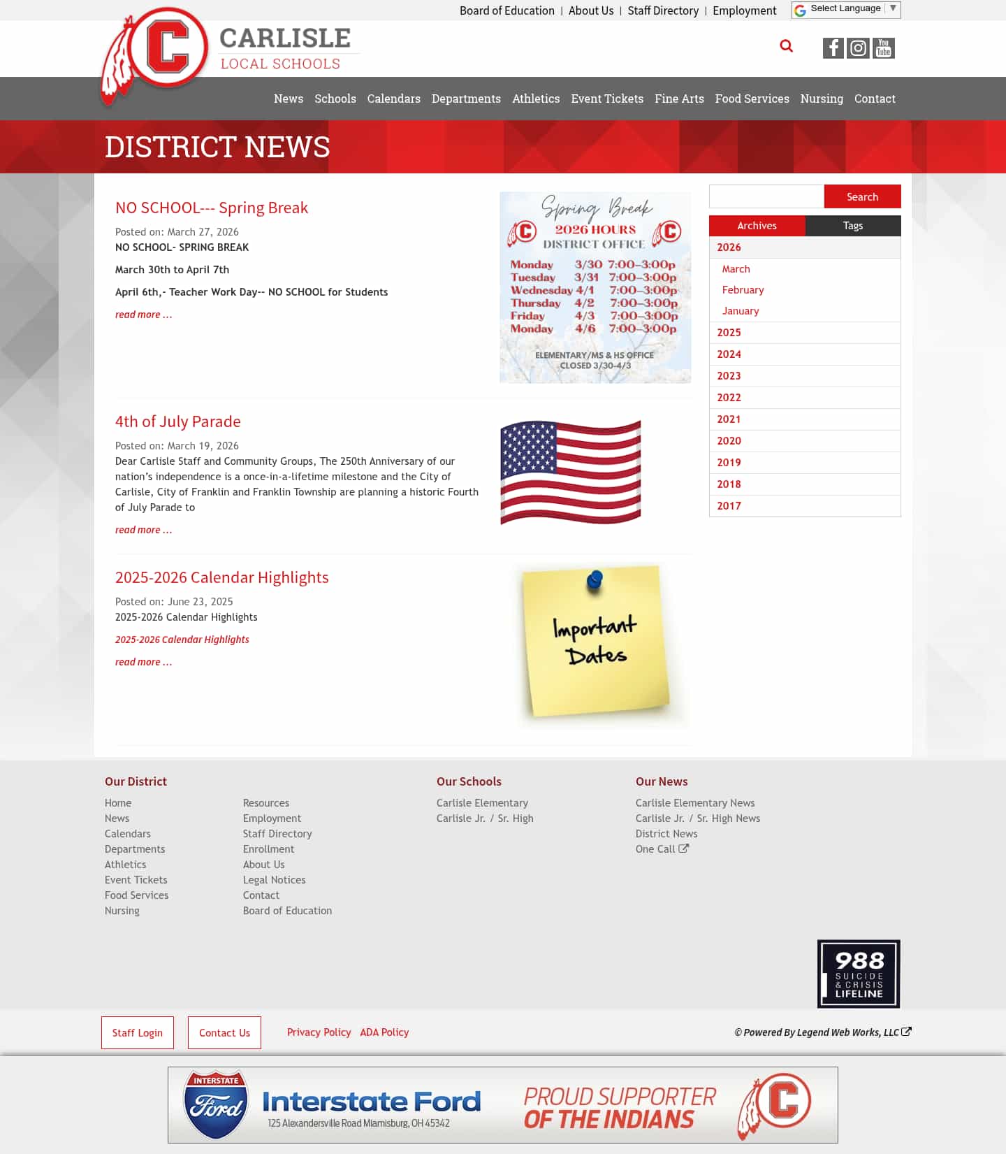 Latest website image capture