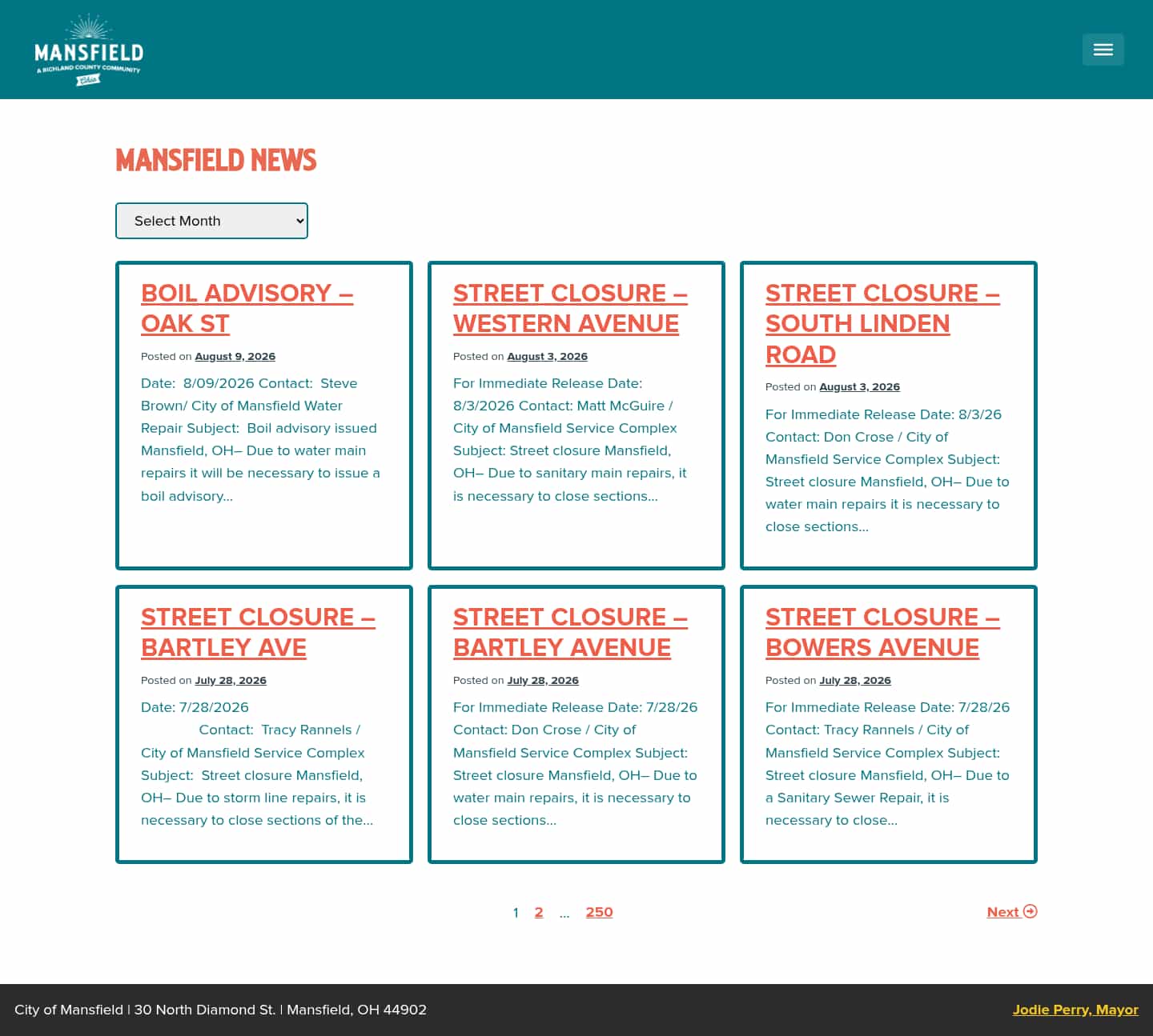 Latest website image capture
