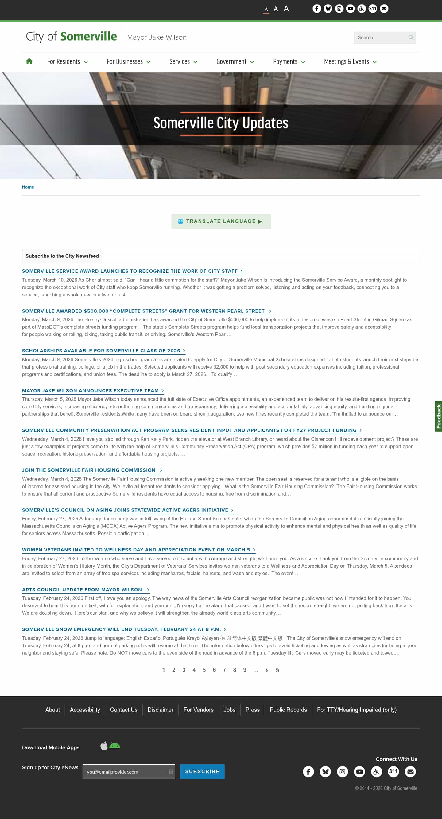 Latest website image capture