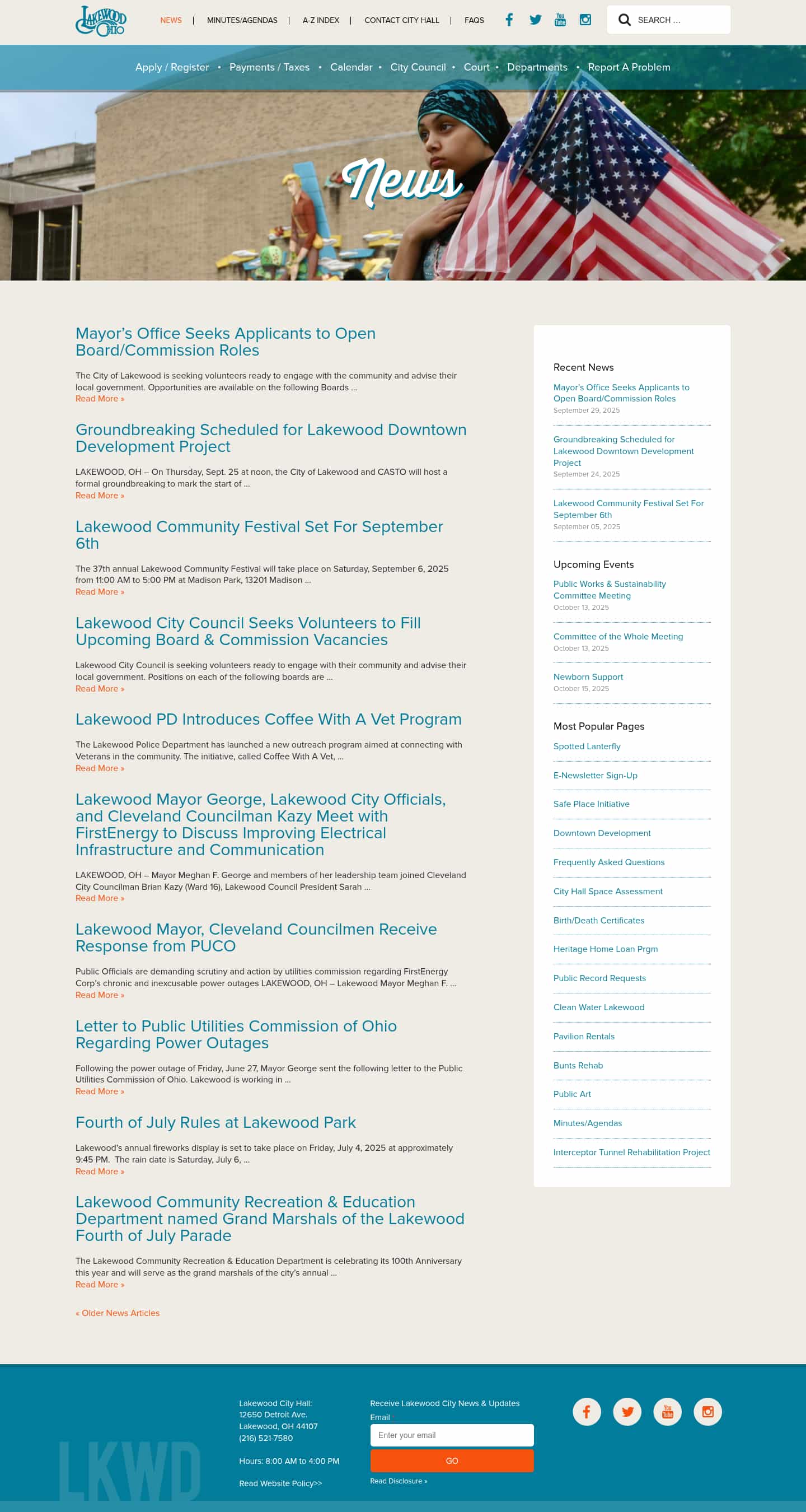Latest website image capture