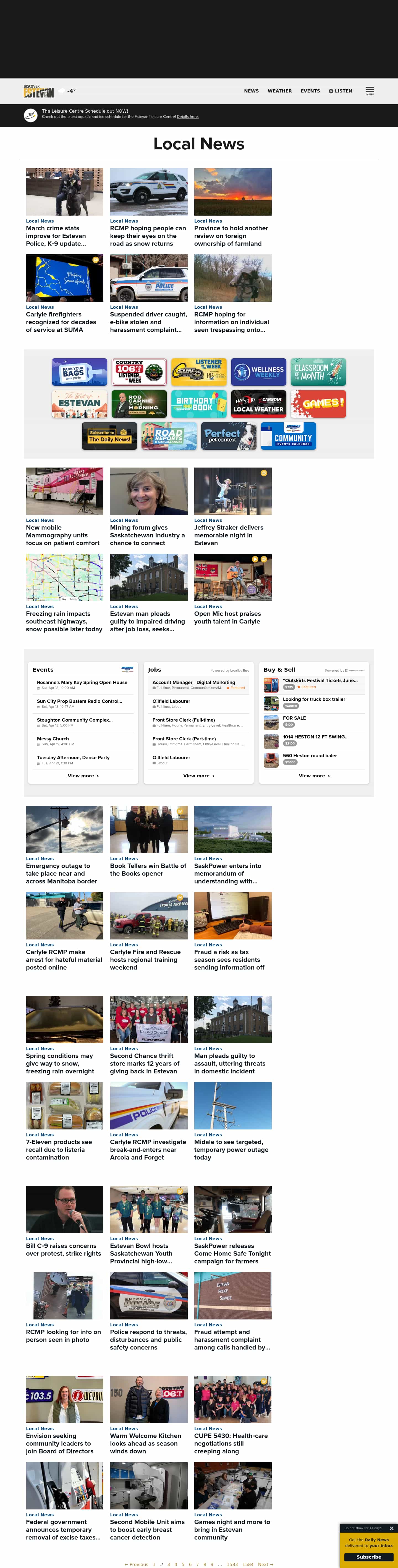 Latest website image capture