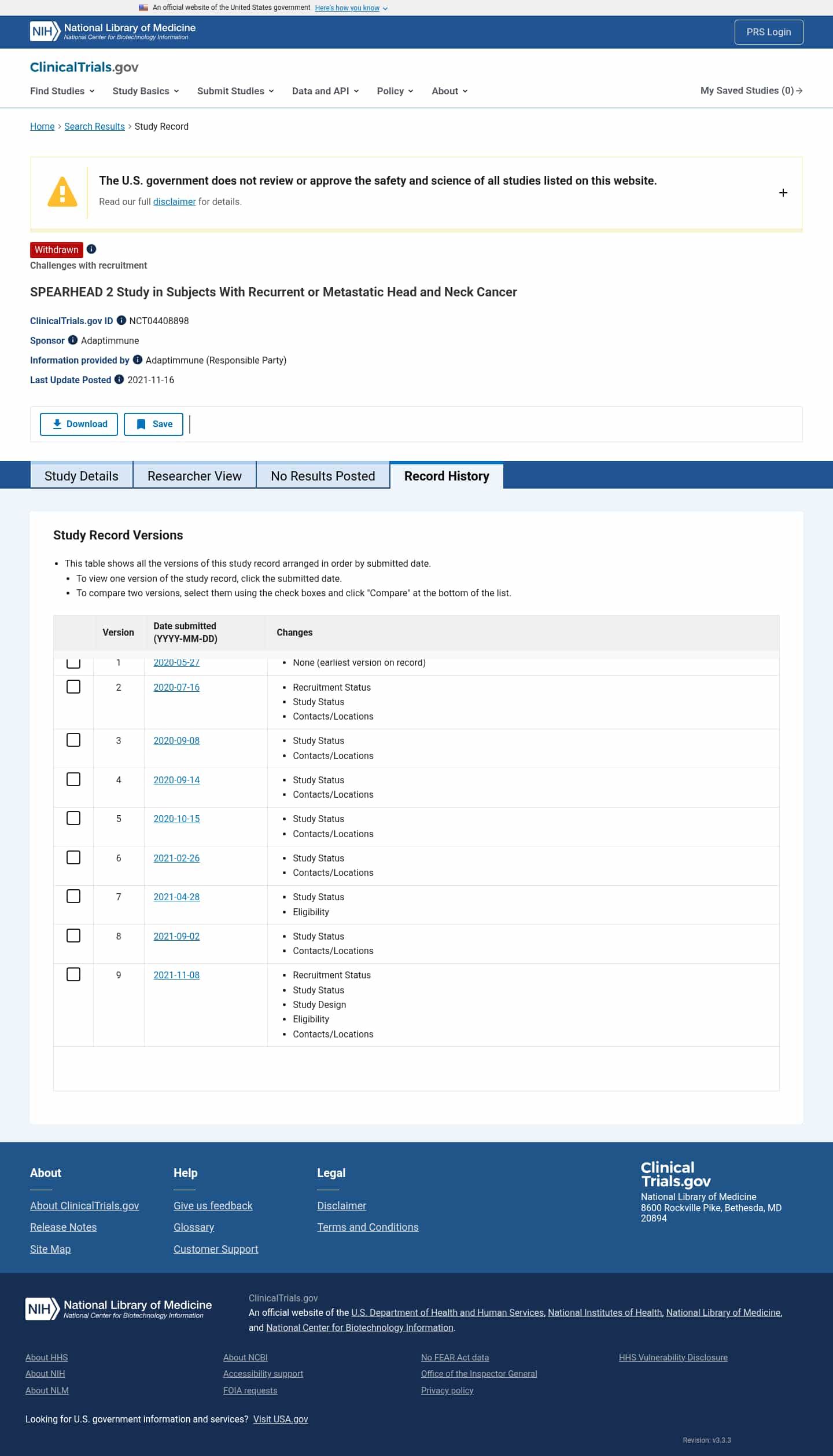 Latest website image capture