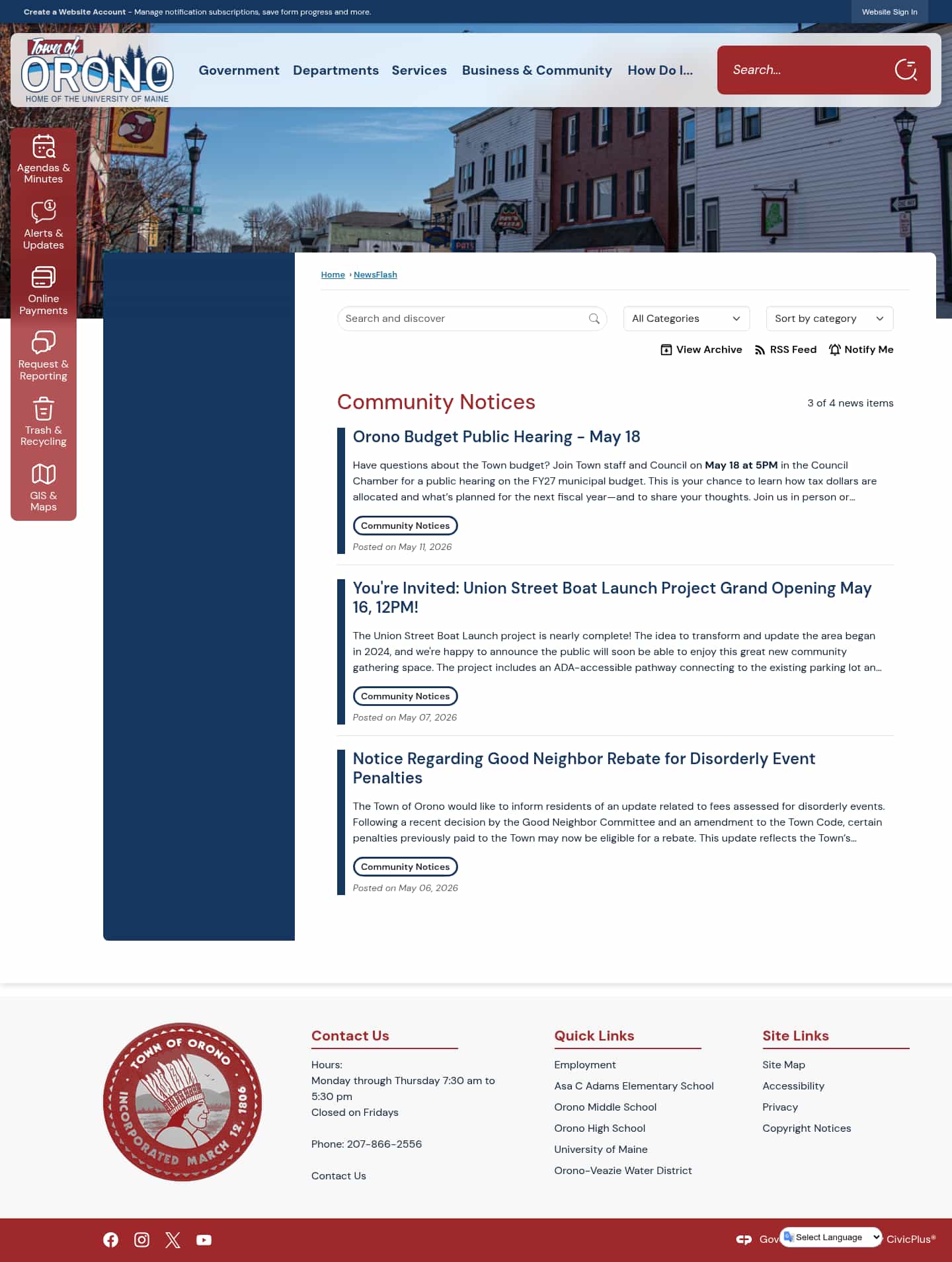 Latest website image capture