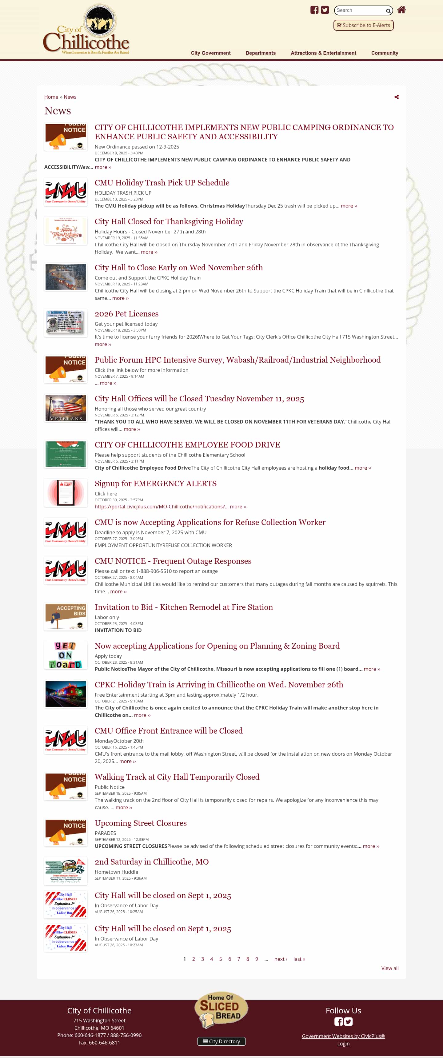 Latest website image capture