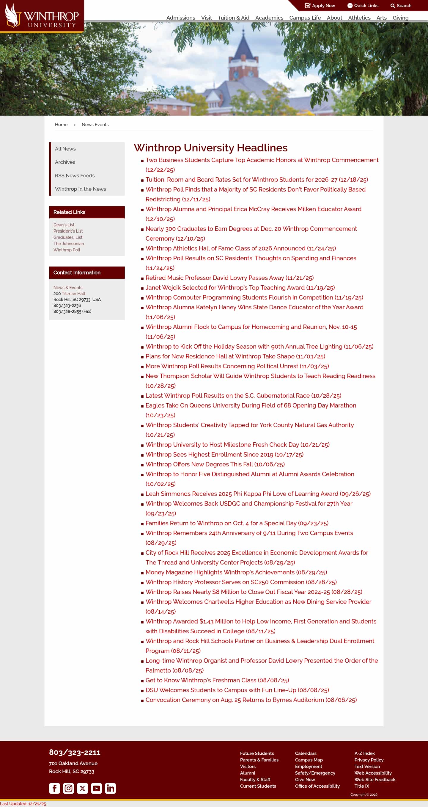 Latest website image capture