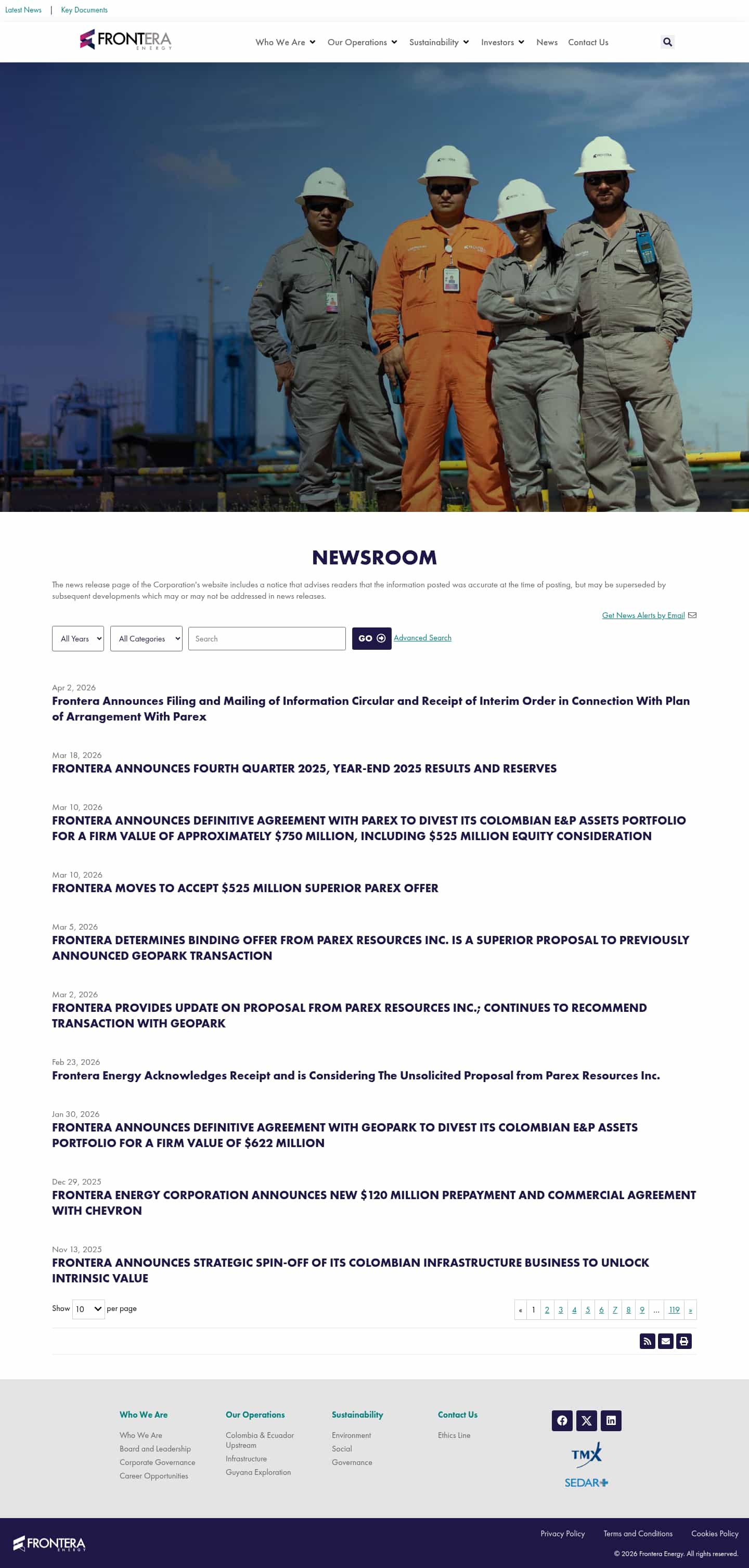 Latest website image capture