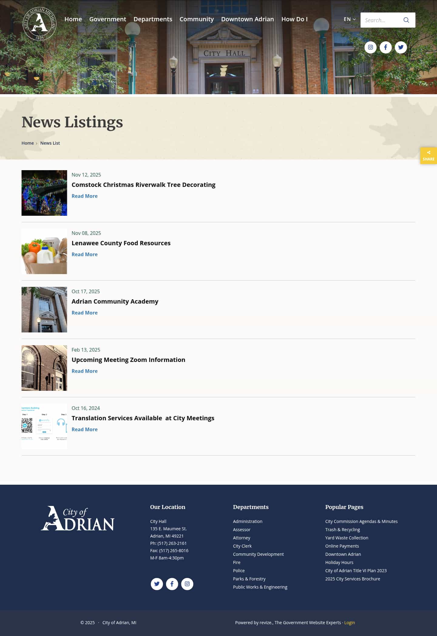 Latest website image capture