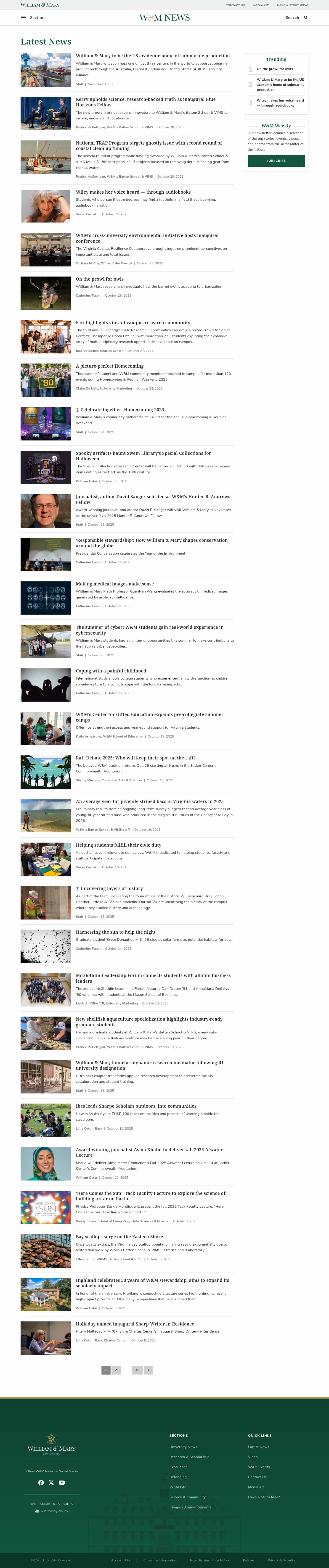 Latest website image capture