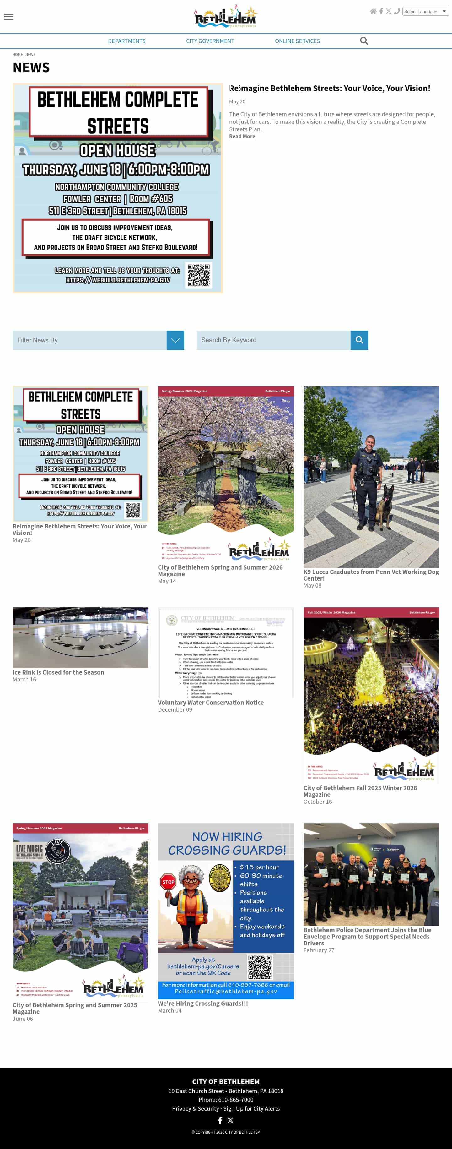 Latest website image capture