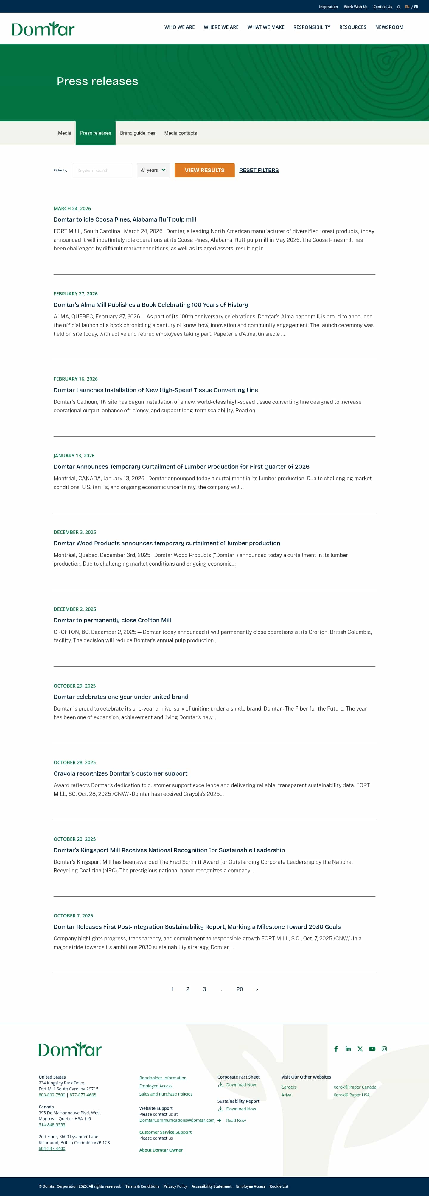 Latest website image capture