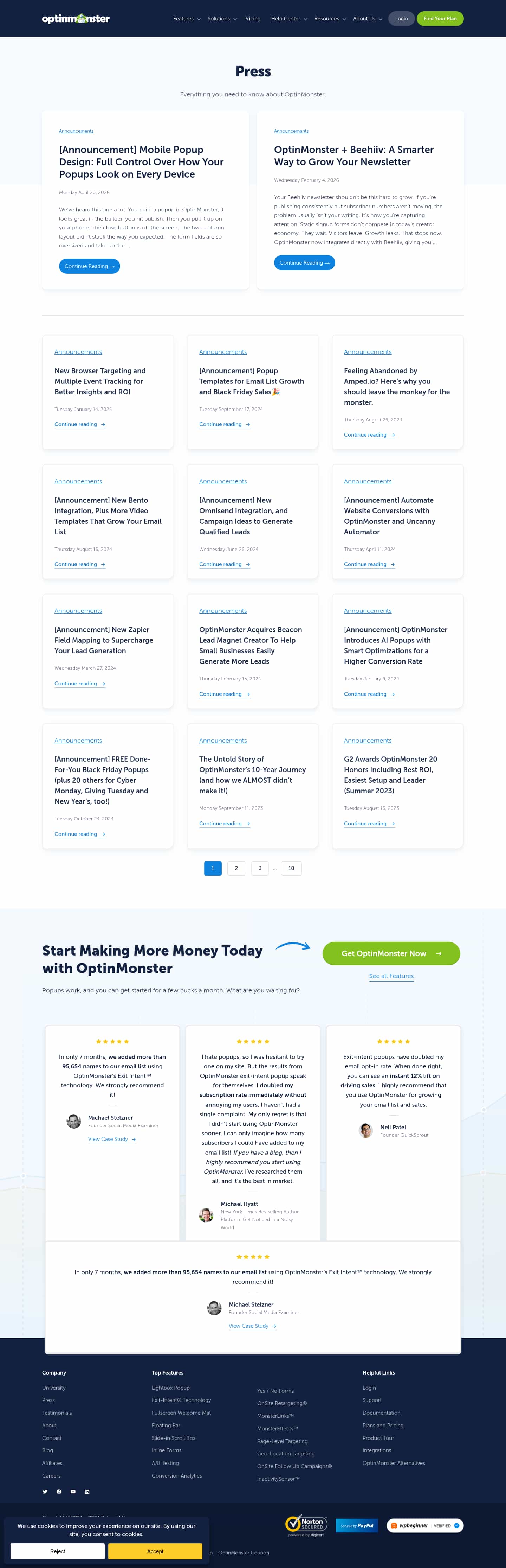 Latest website image capture
