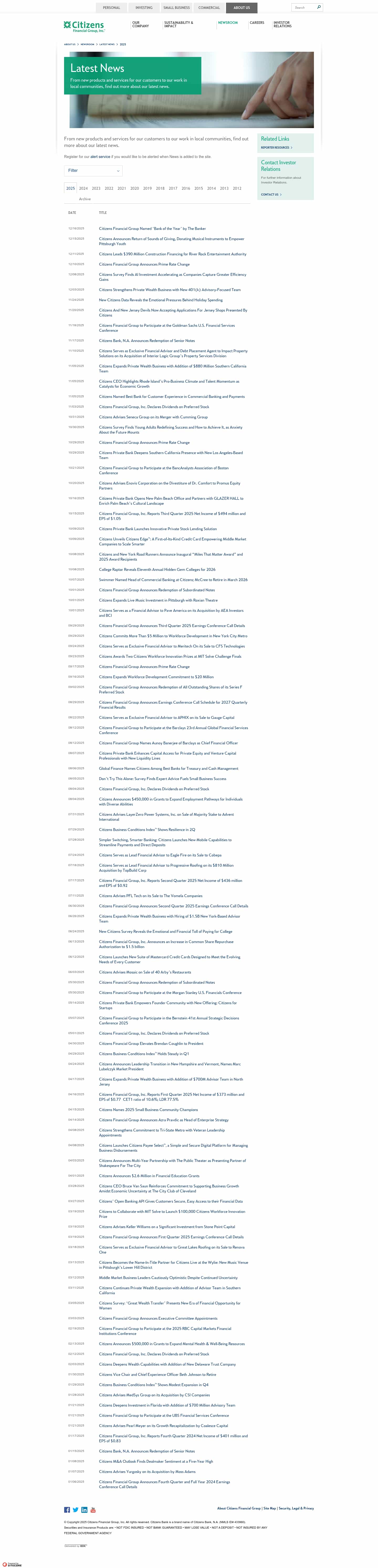 Latest website image capture