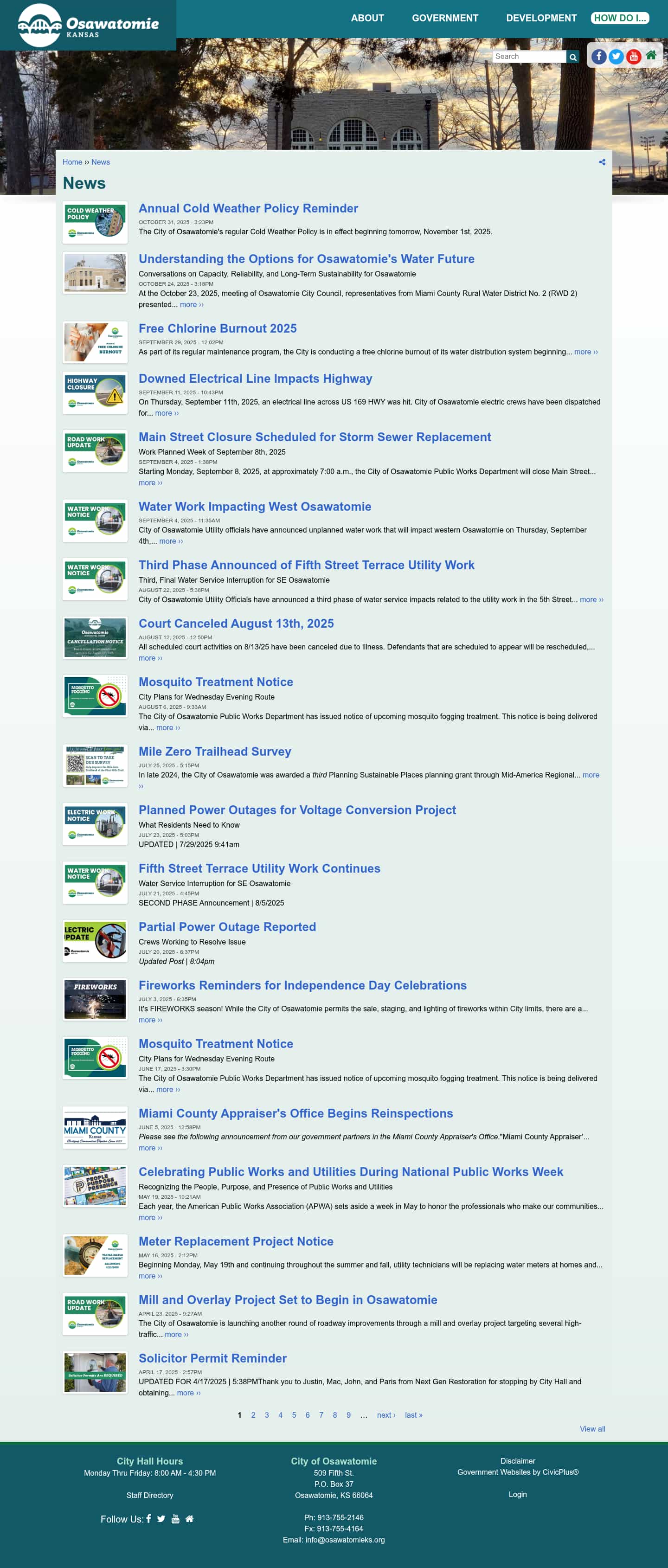 Latest website image capture