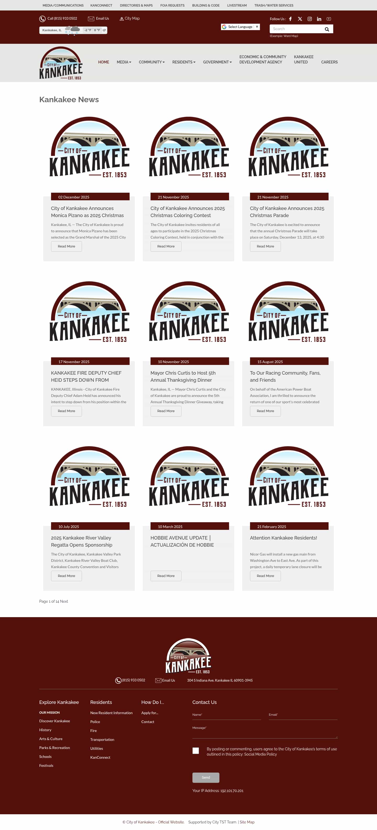 Latest website image capture