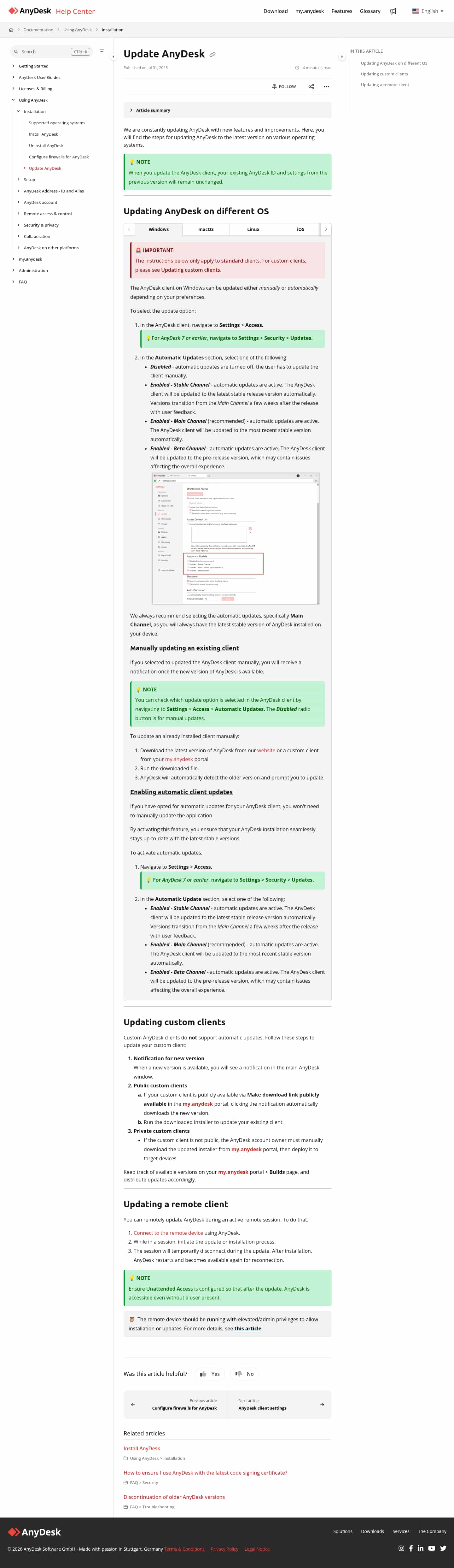 Latest website image capture