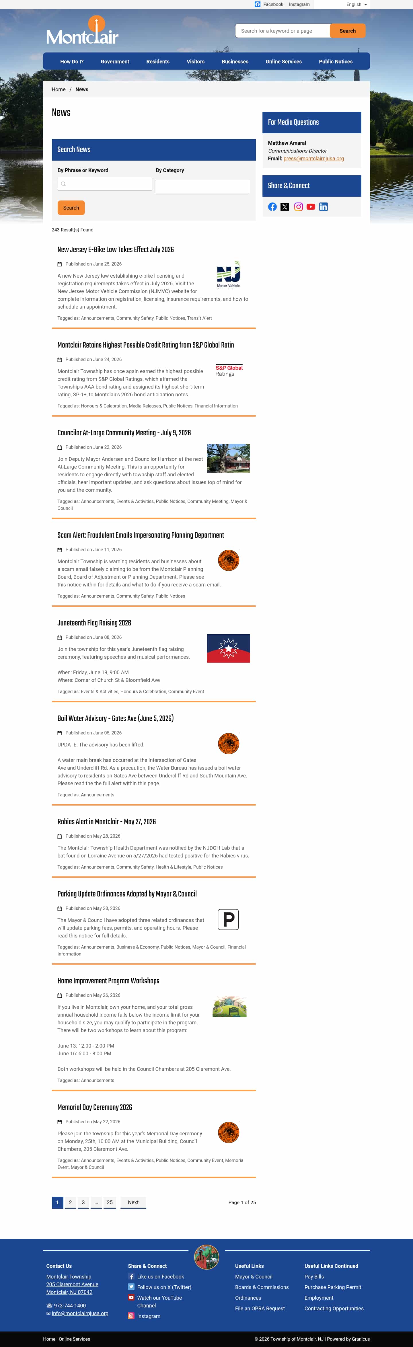 Latest website image capture