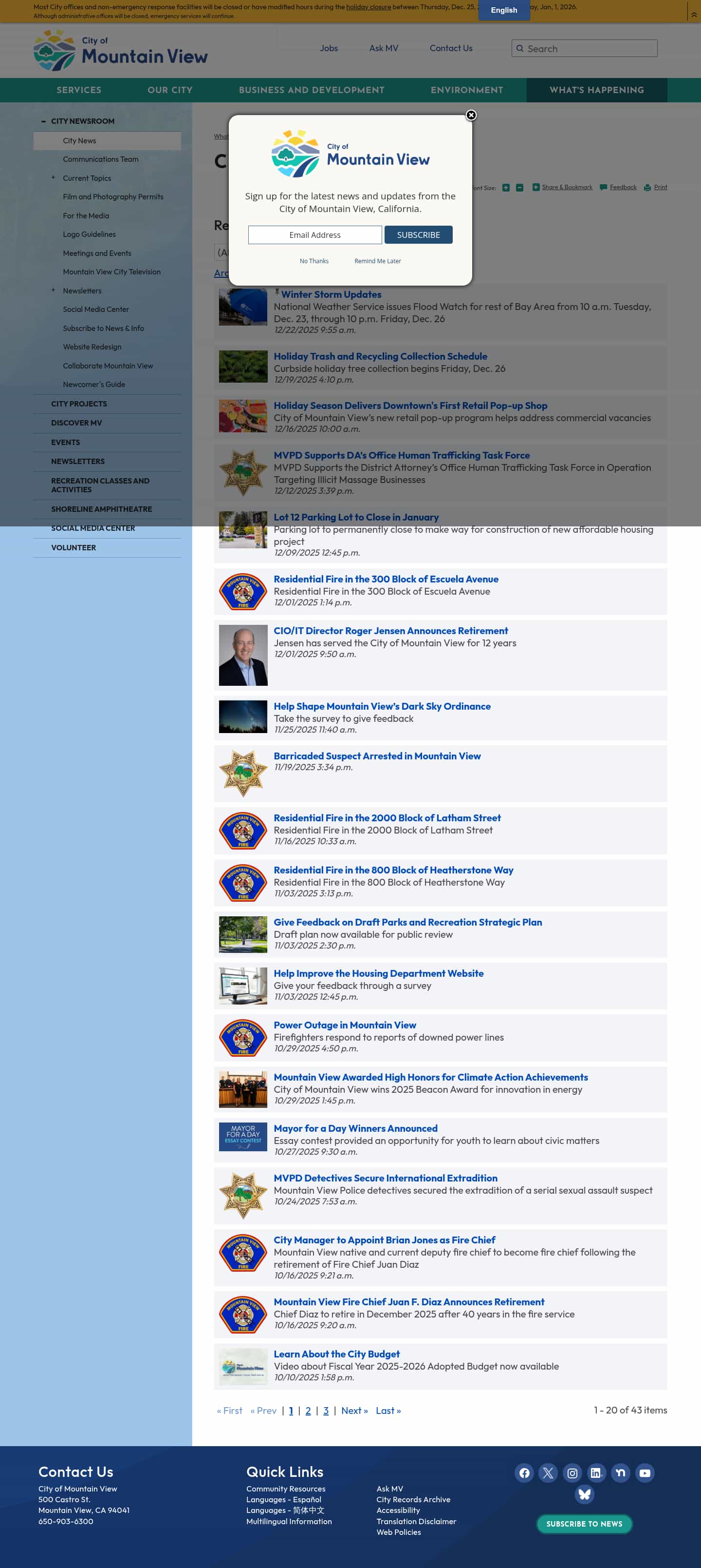 Latest website image capture