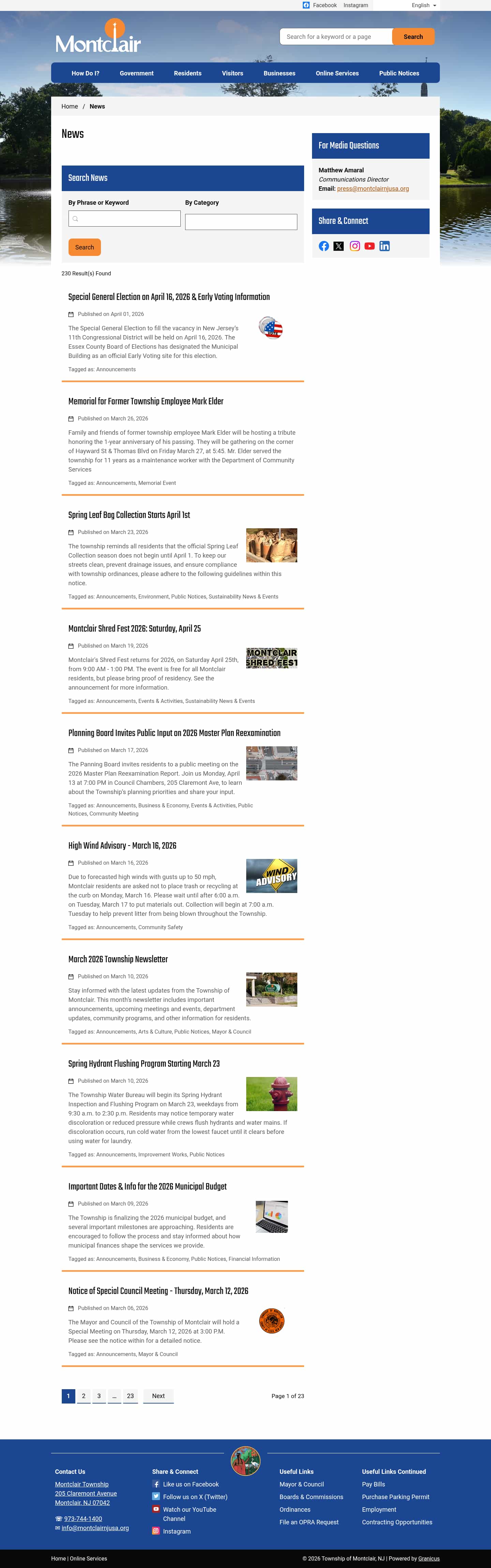 Latest website image capture