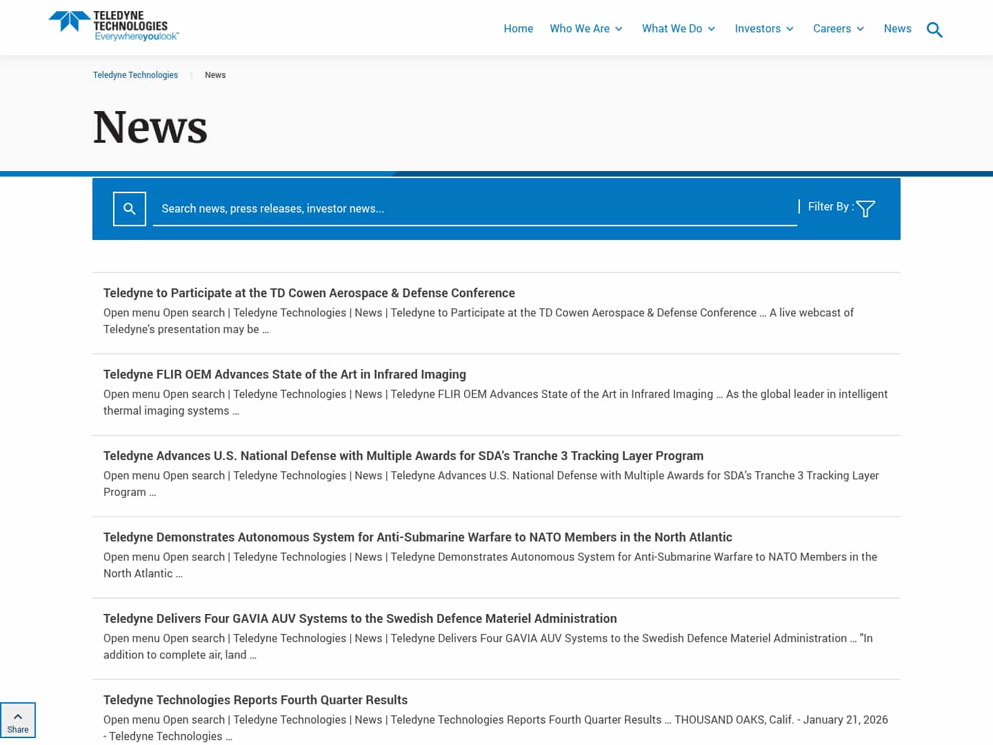 Latest website image capture