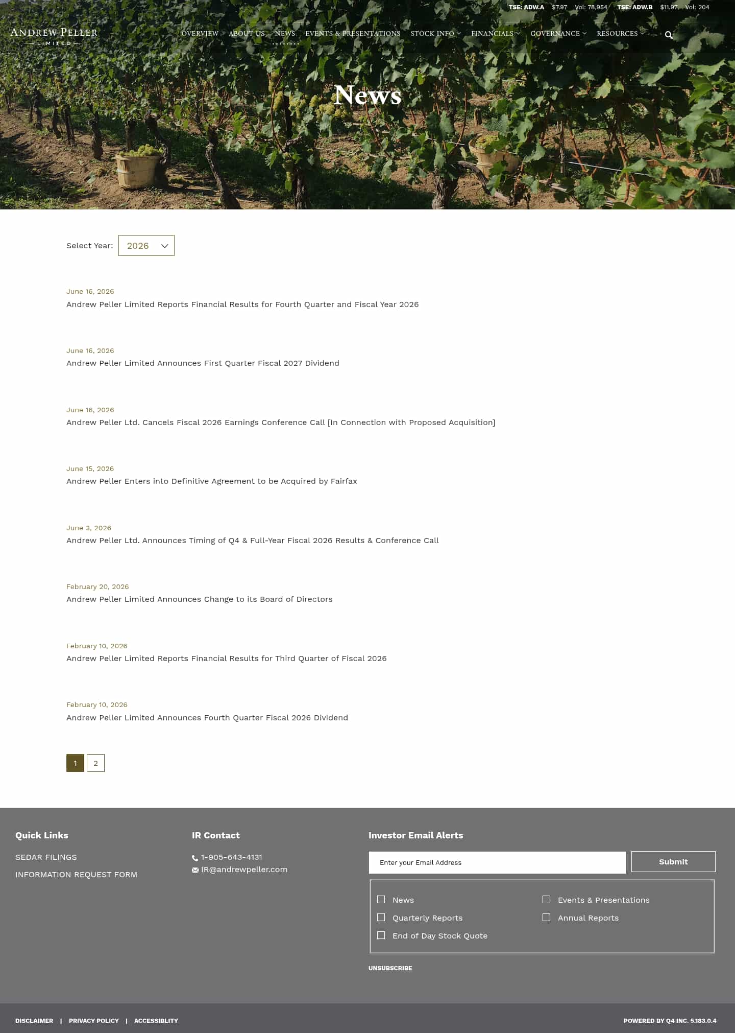 Latest website image capture