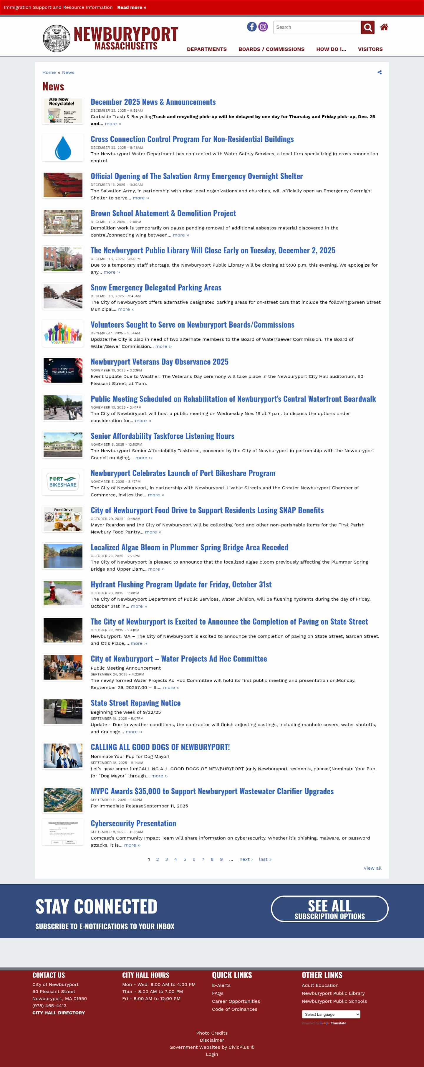 Latest website image capture