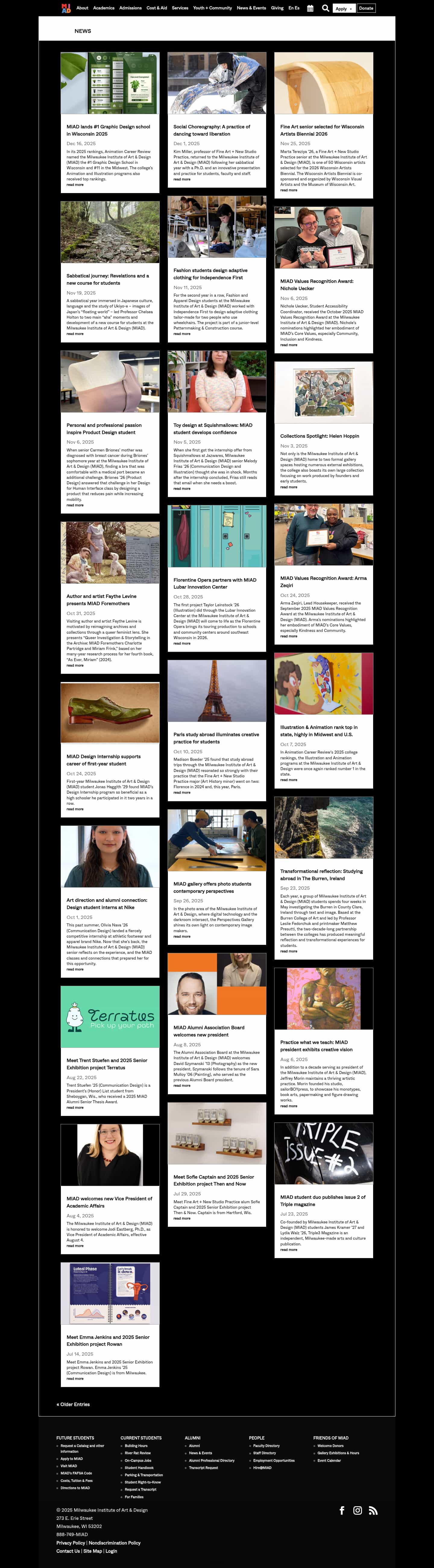 Latest website image capture