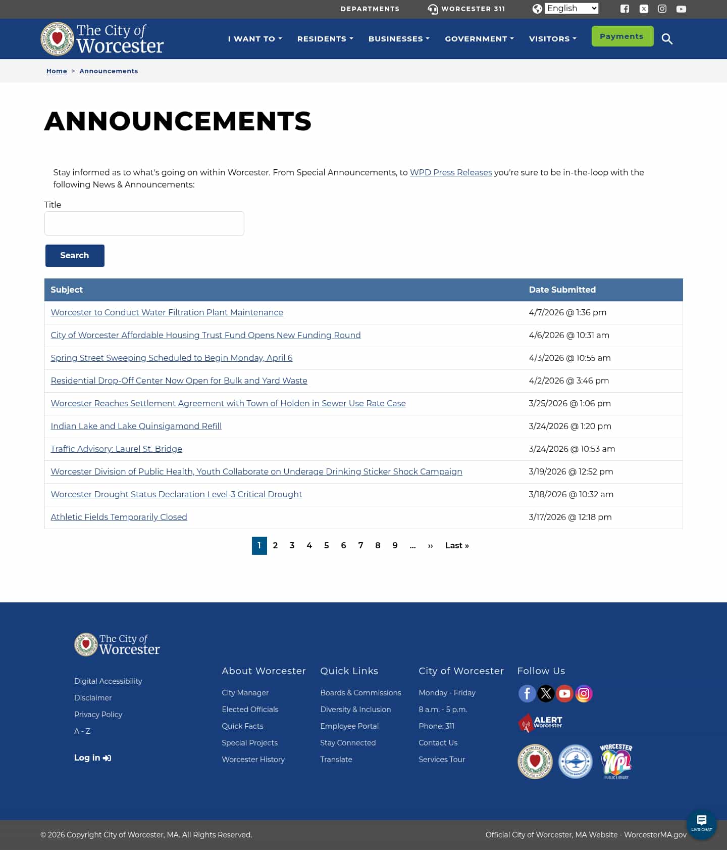 Latest website image capture