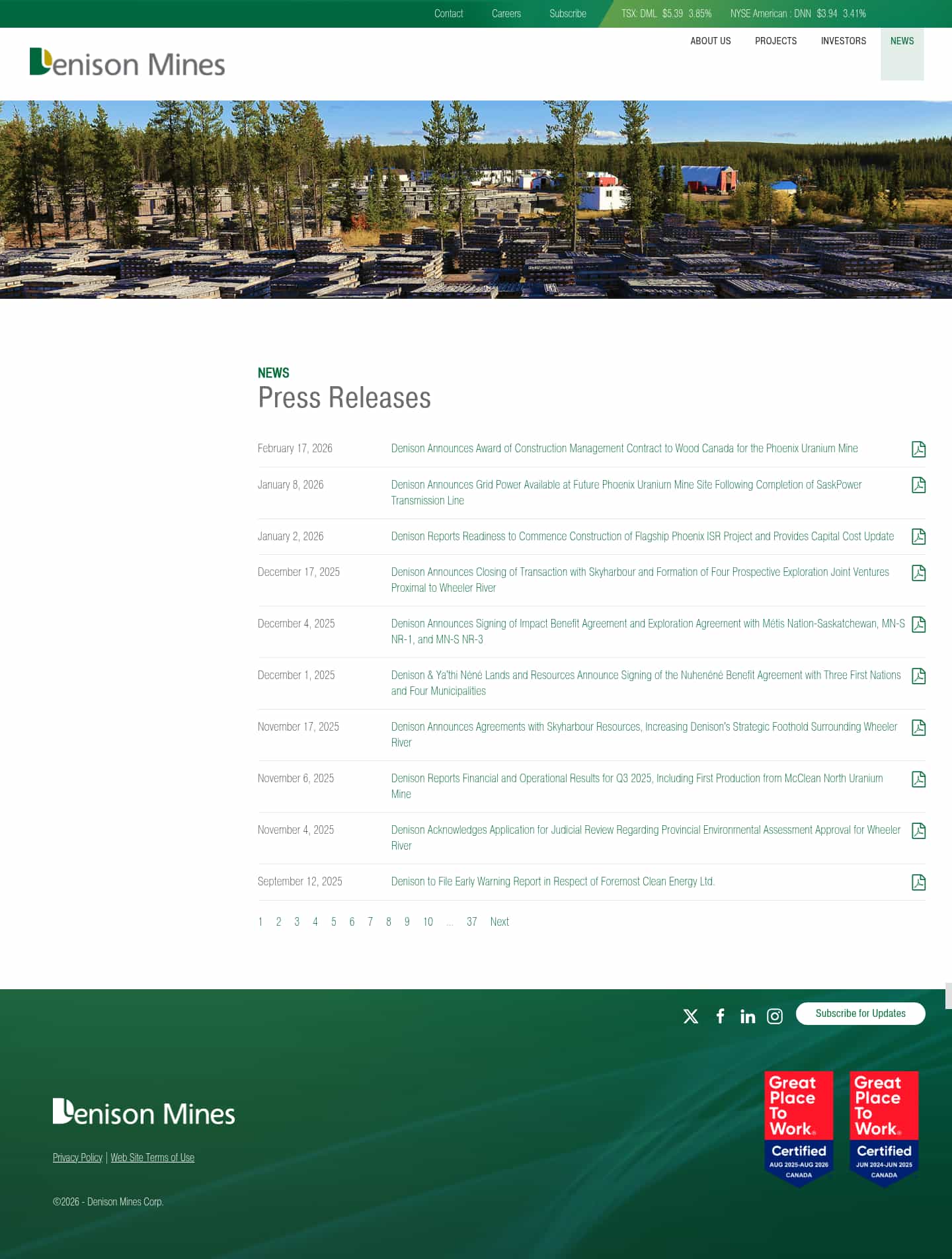 Latest website image capture