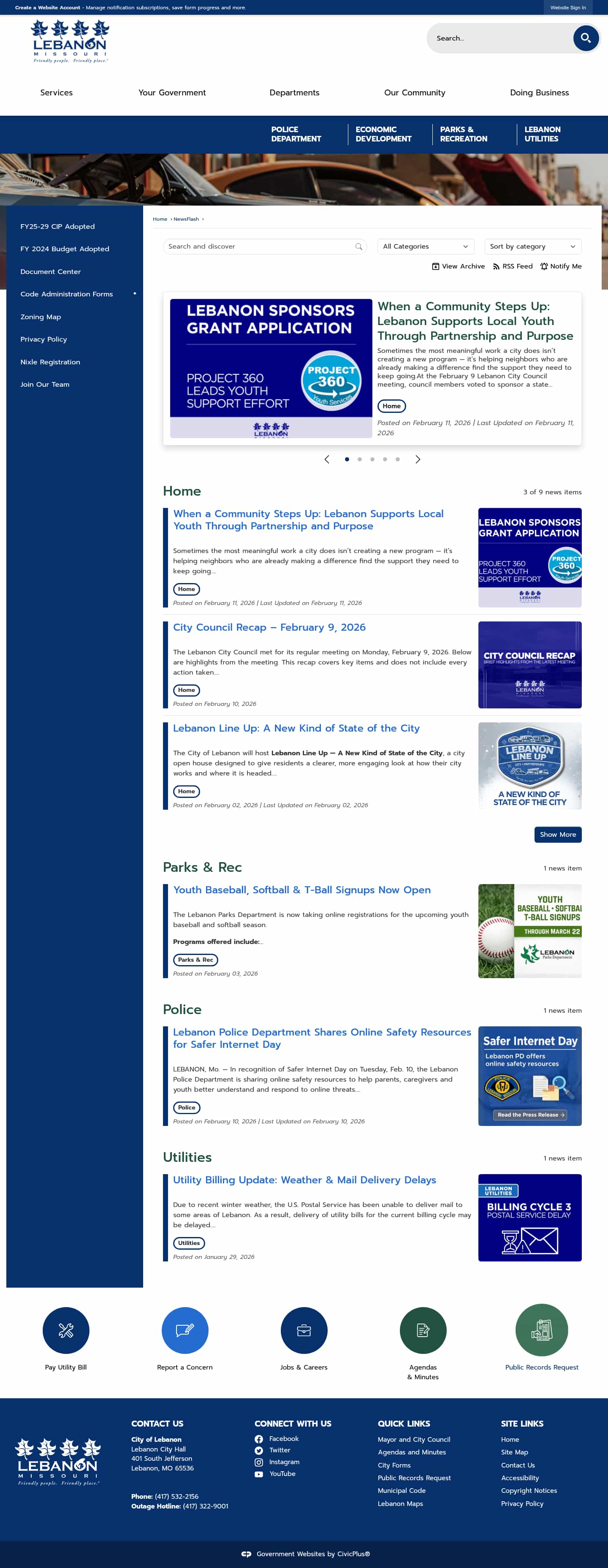 Latest website image capture