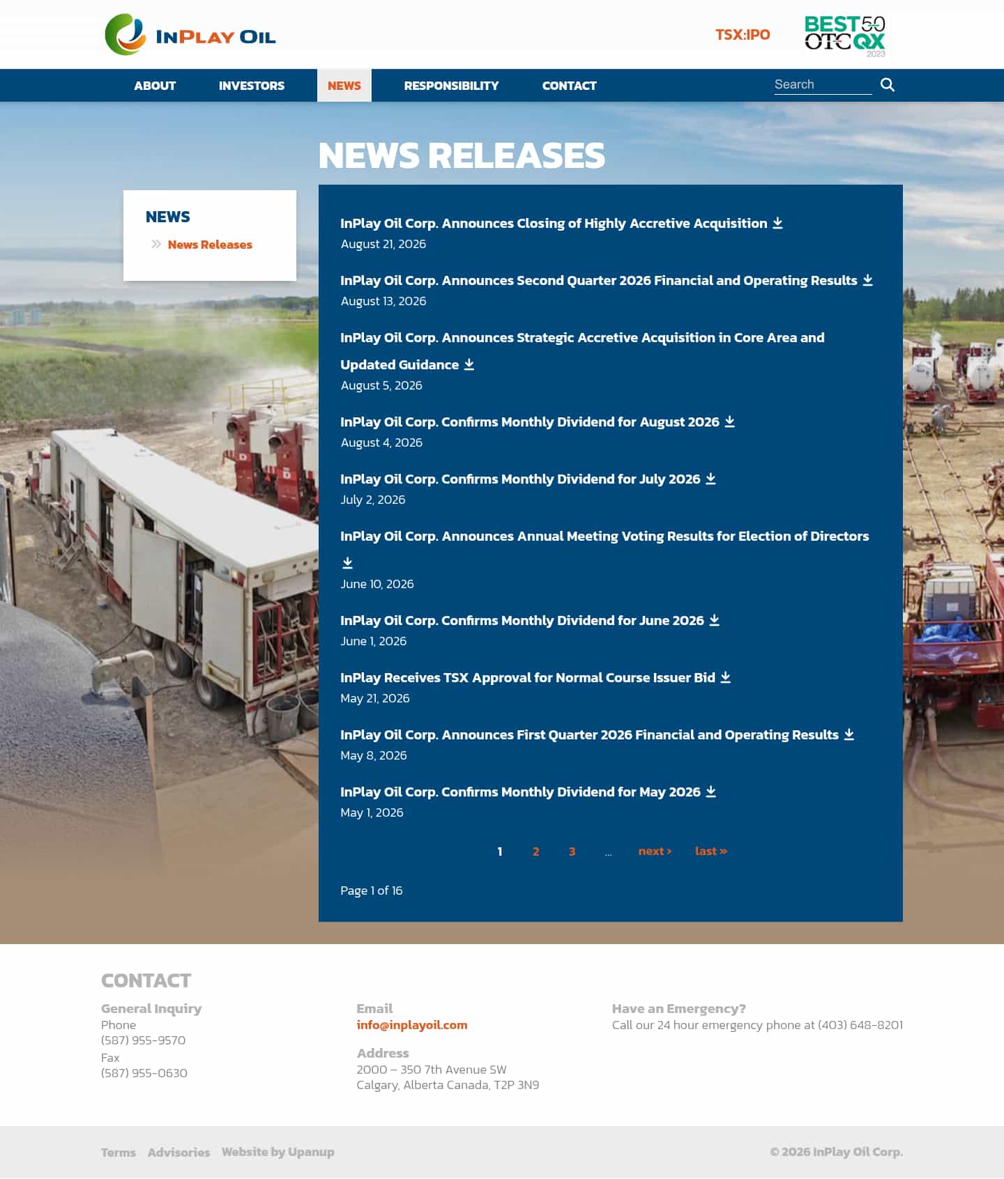 Latest website image capture