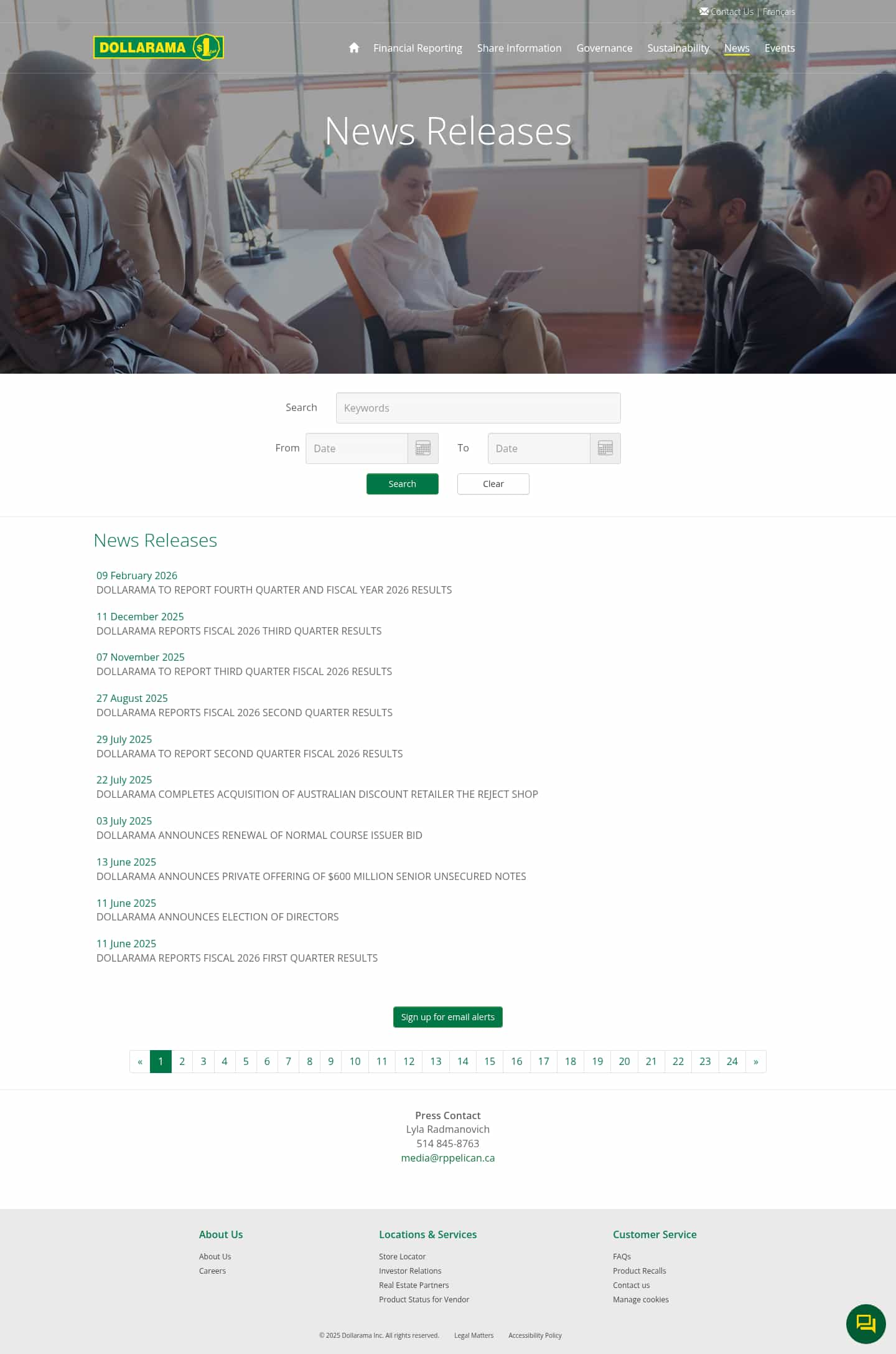 Latest website image capture