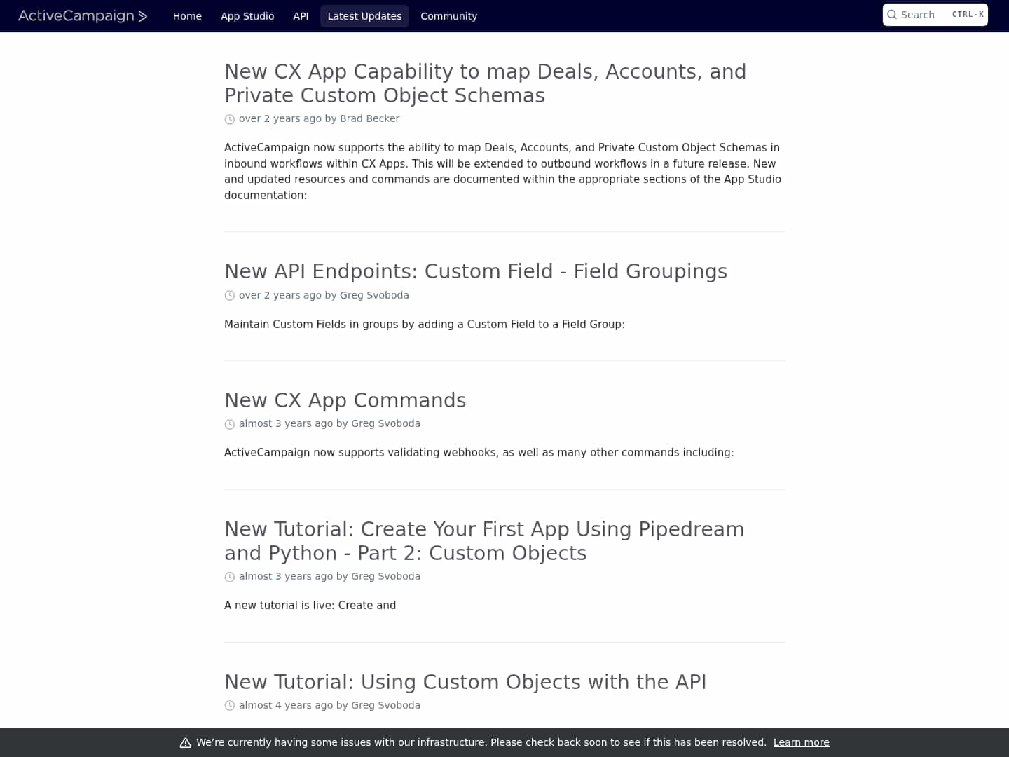 Latest website image capture