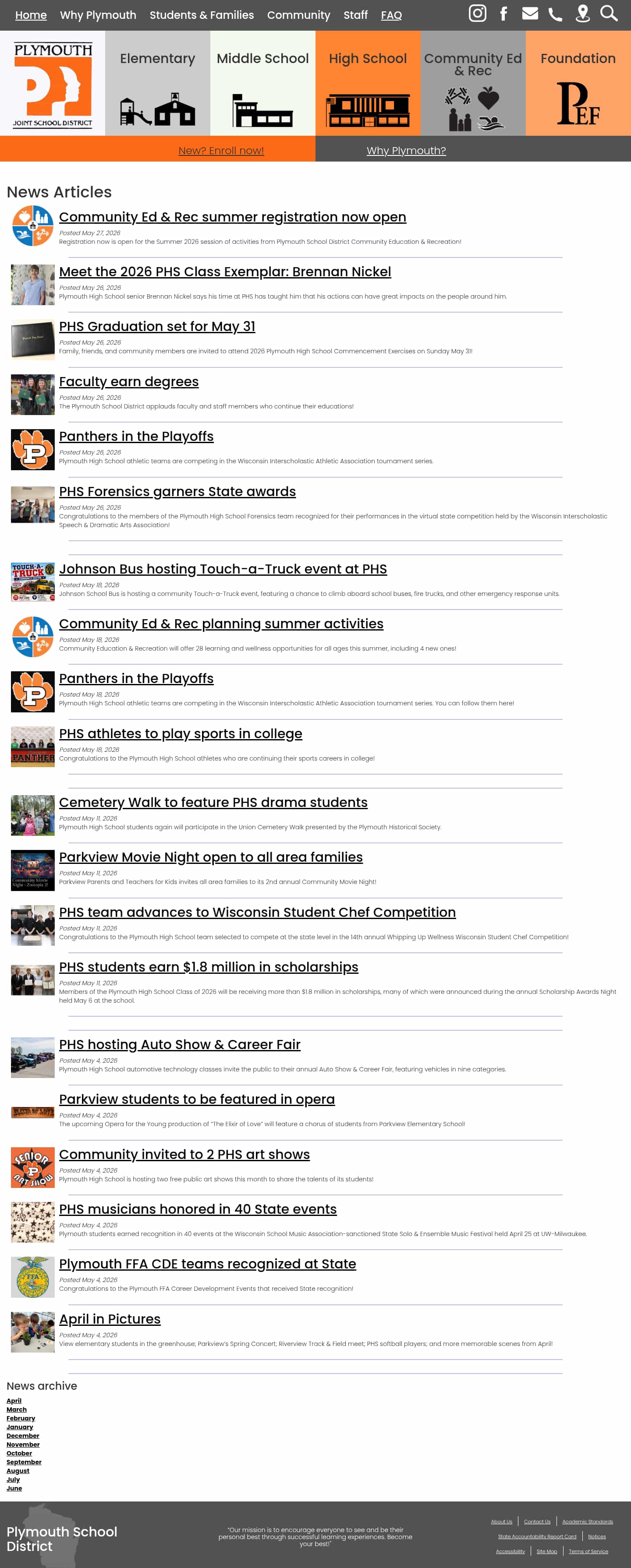 Latest website image capture