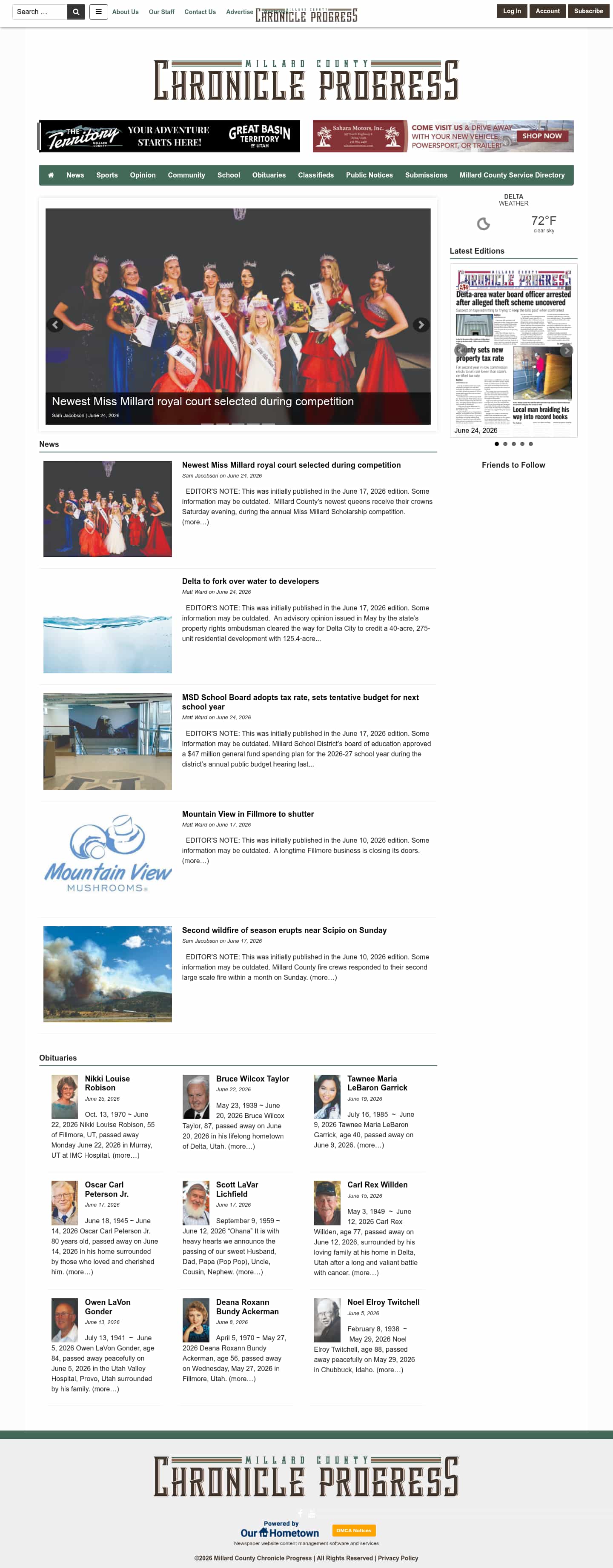 Latest website image capture
