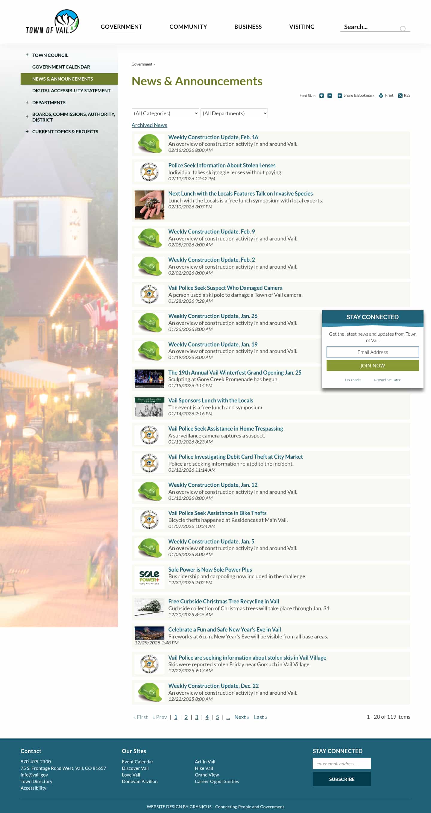 Latest website image capture