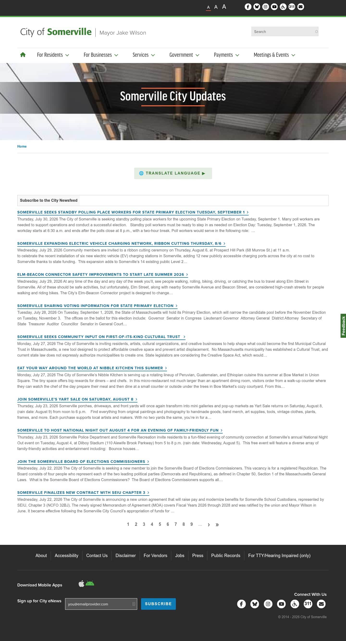 Latest website image capture