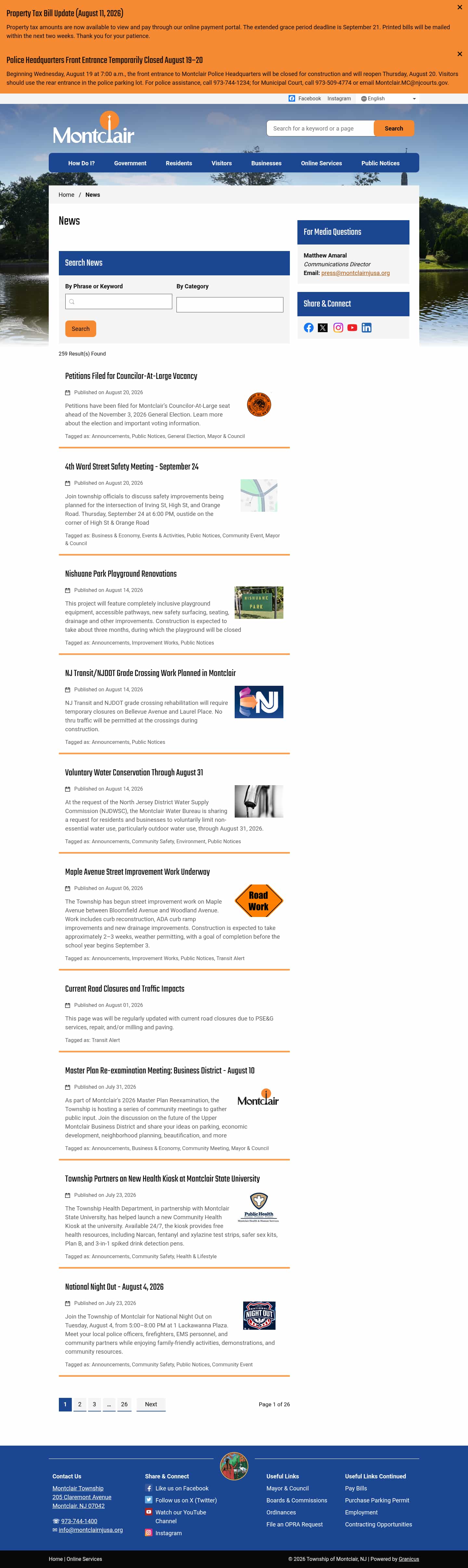 Latest website image capture
