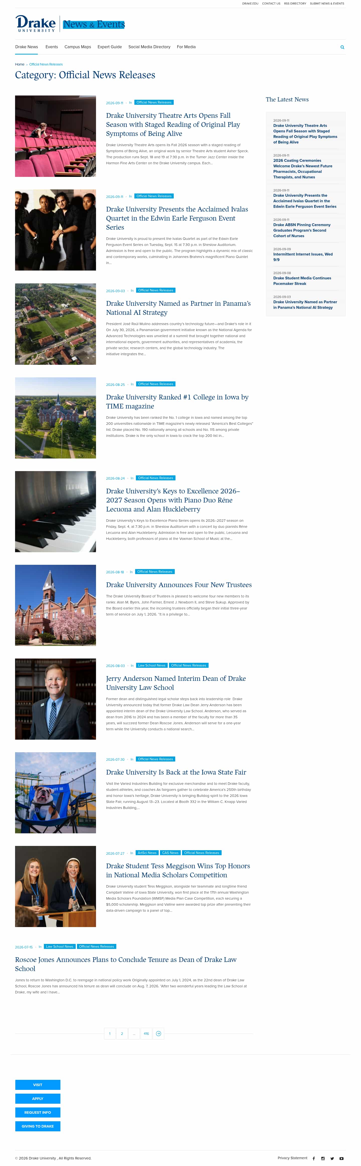 Latest website image capture