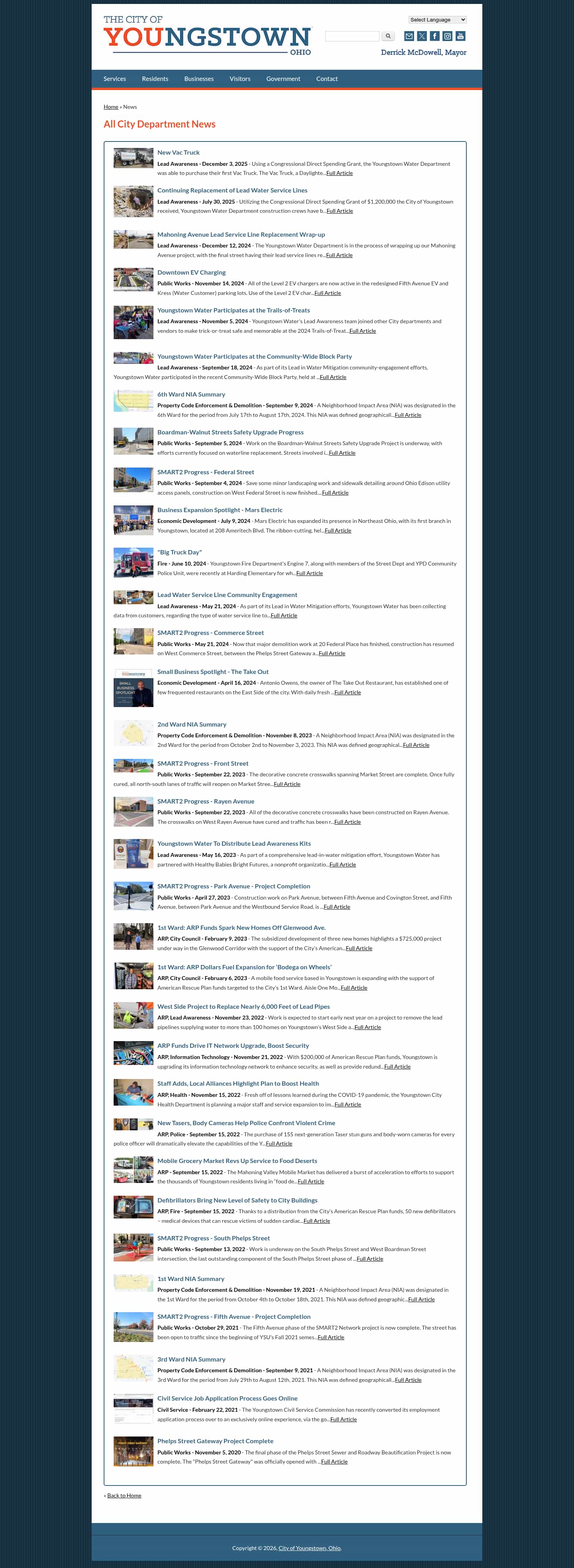 Latest website image capture