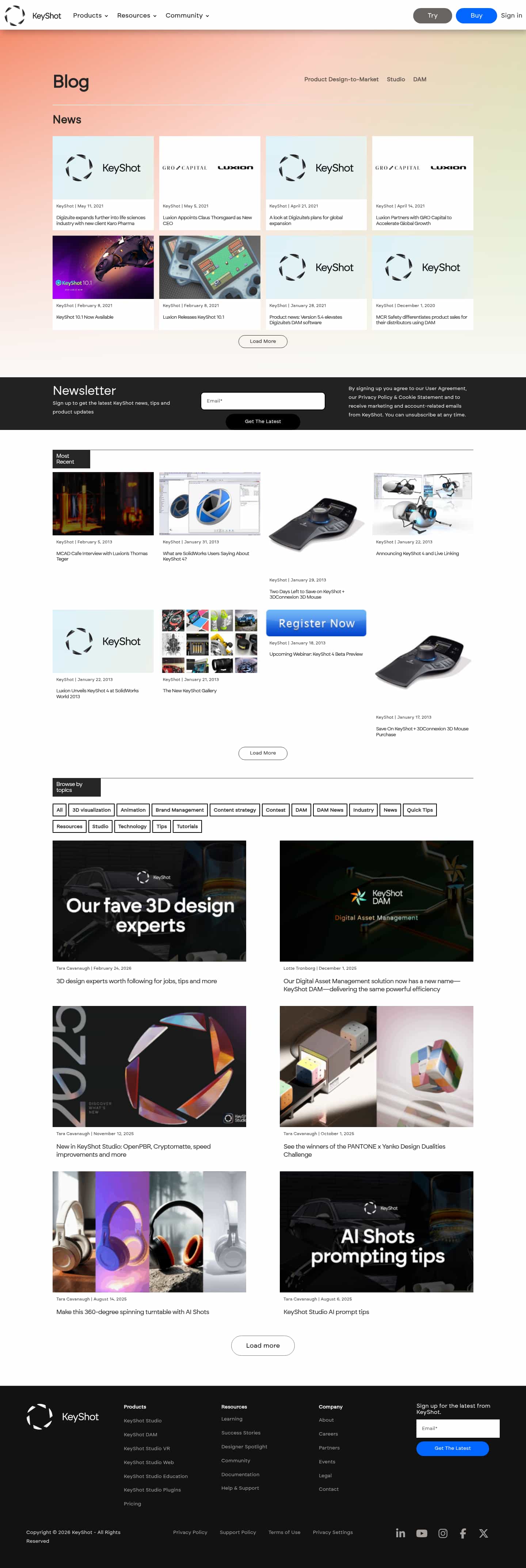 Latest website image capture