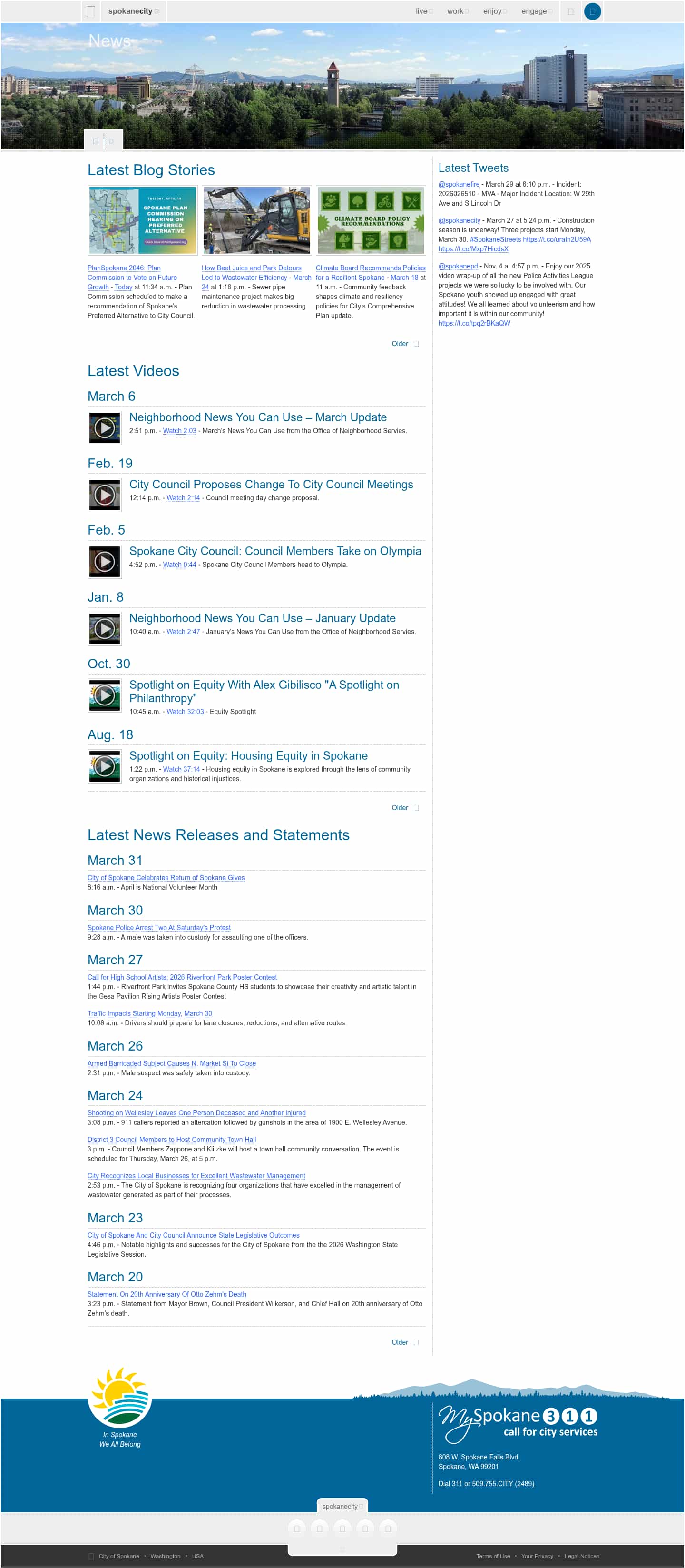 Latest website image capture