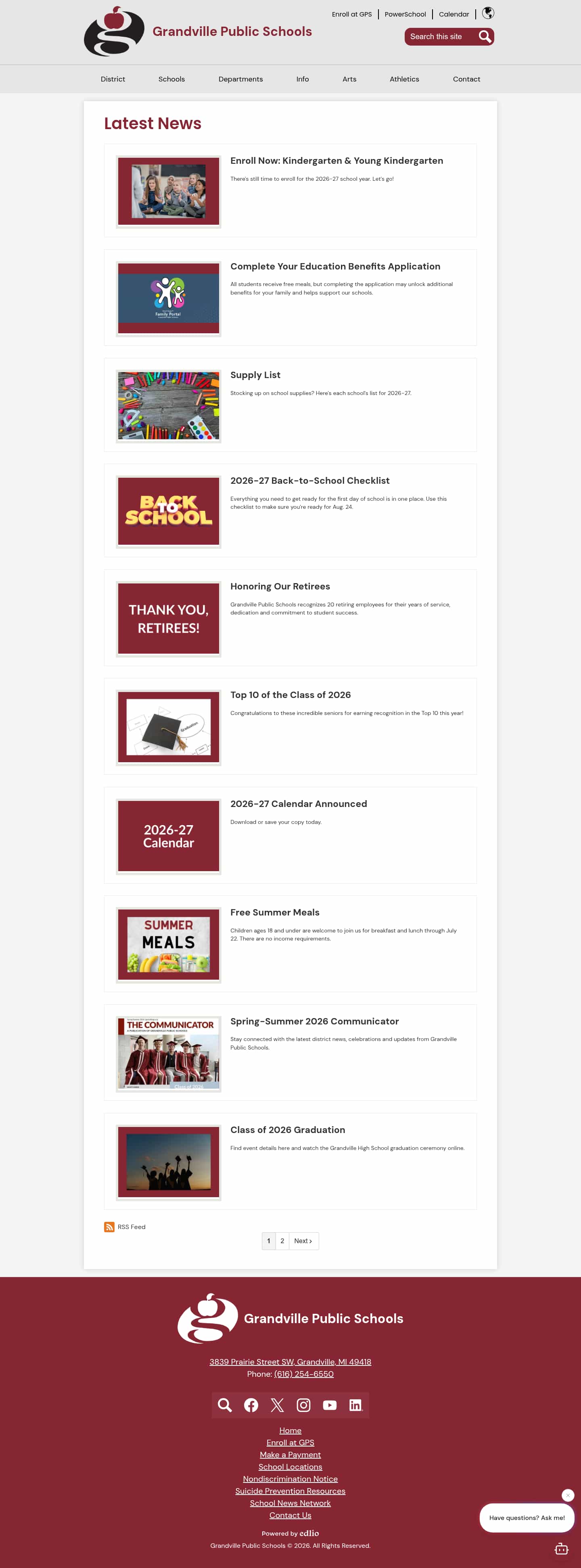 Latest website image capture