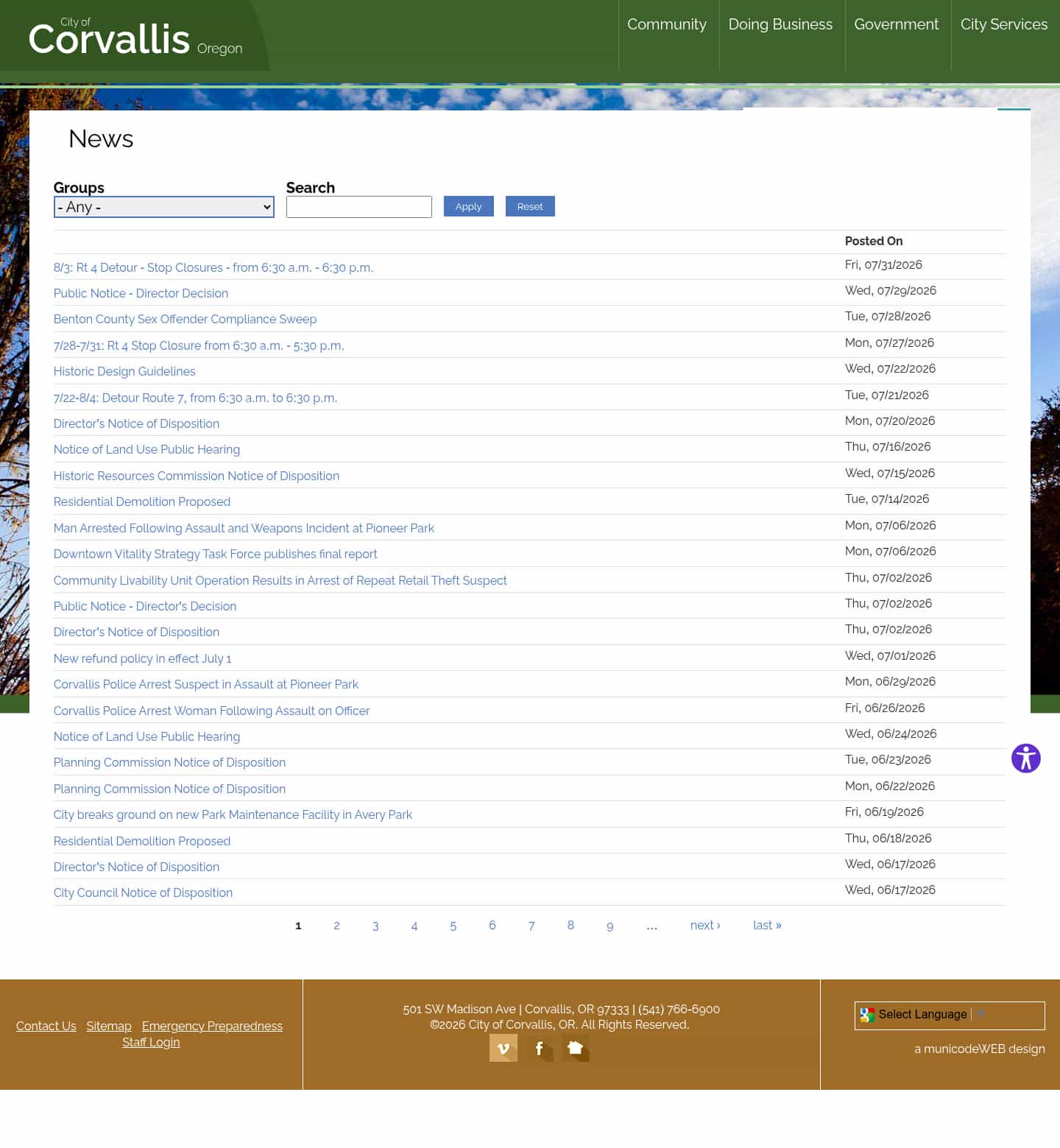 Latest website image capture