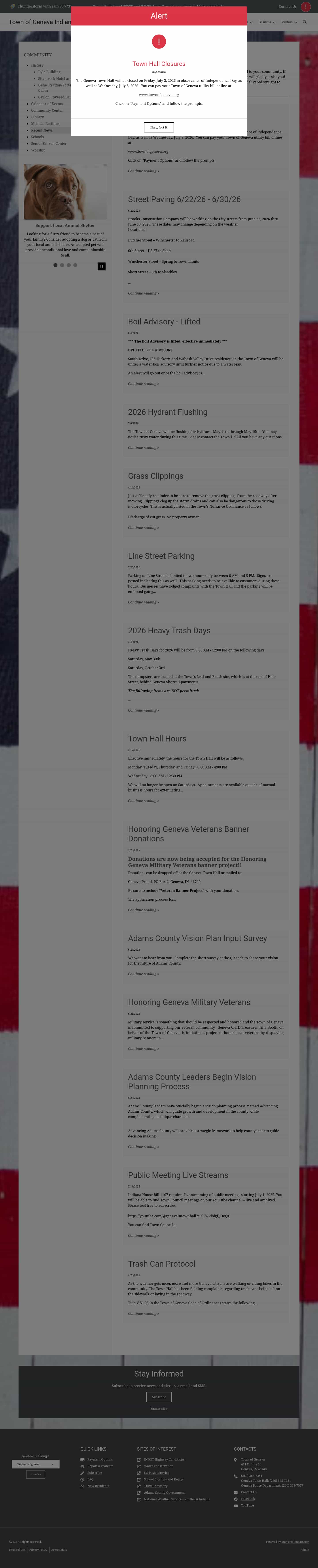 Latest website image capture