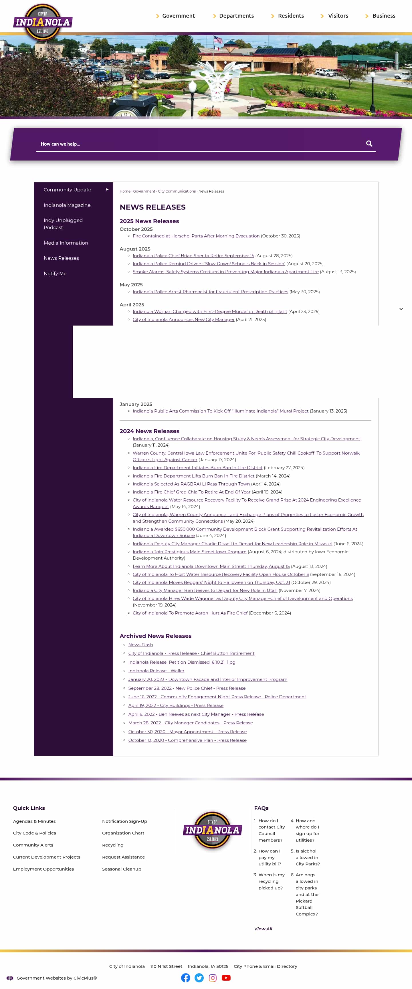 Latest website image capture