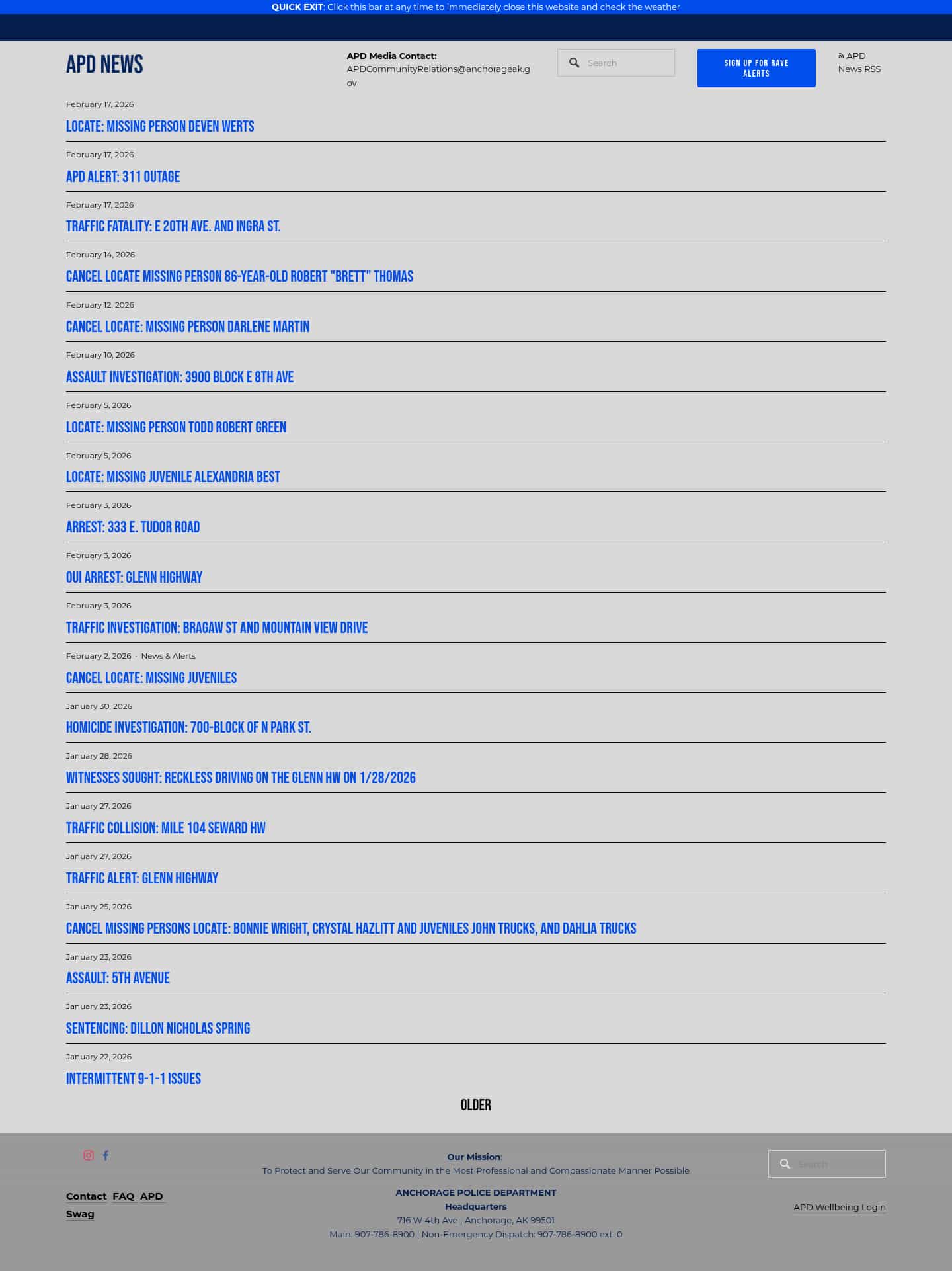 Latest website image capture