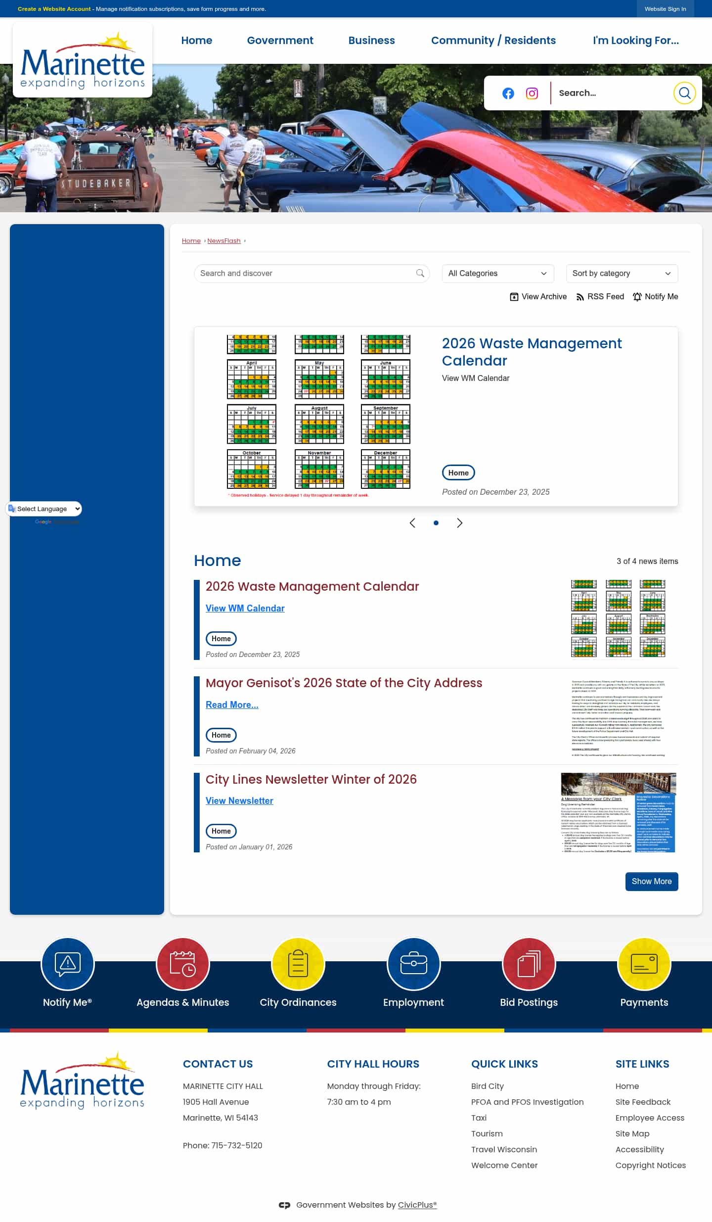 Latest website image capture